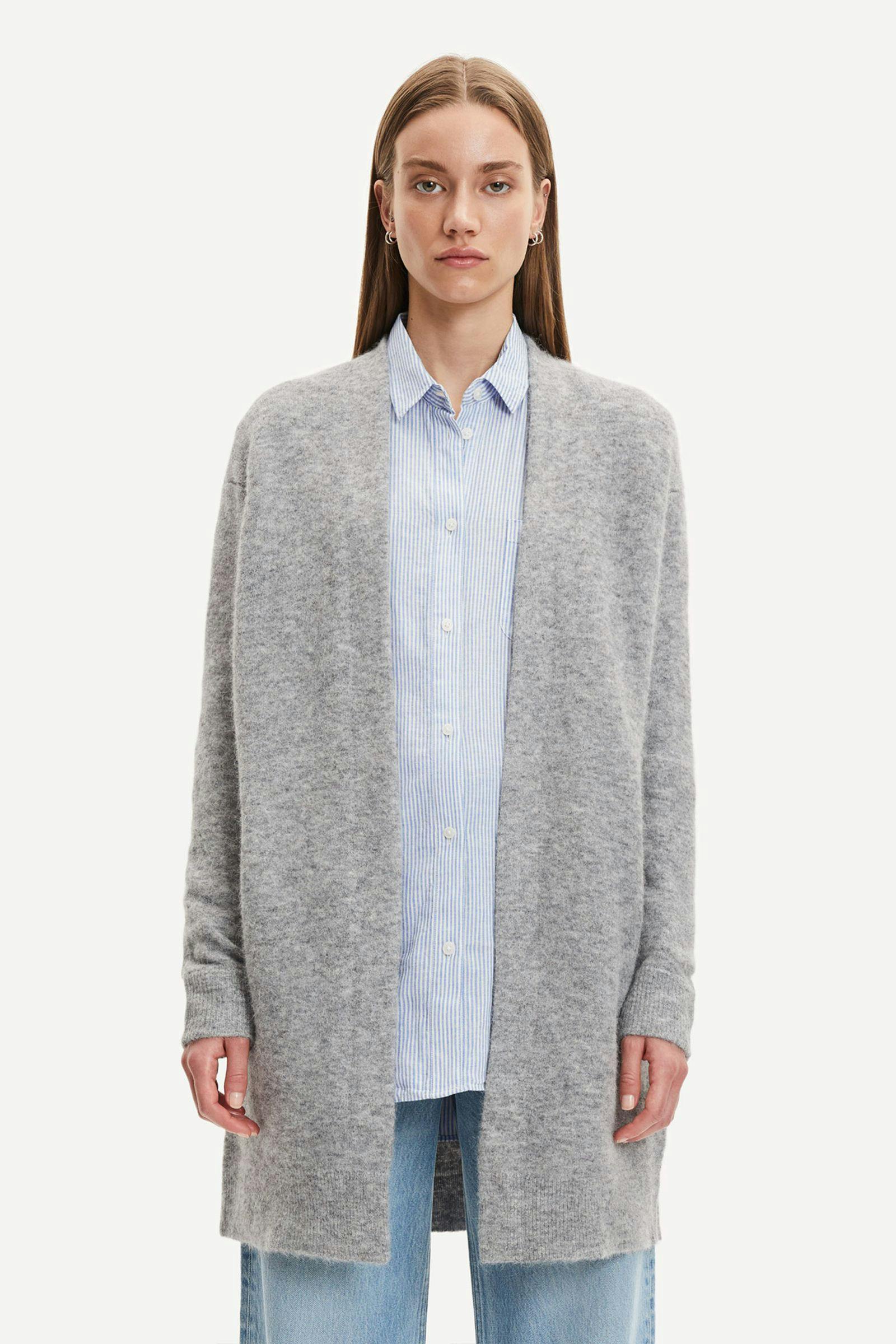 Nor cardigan 7355 Grey mel.