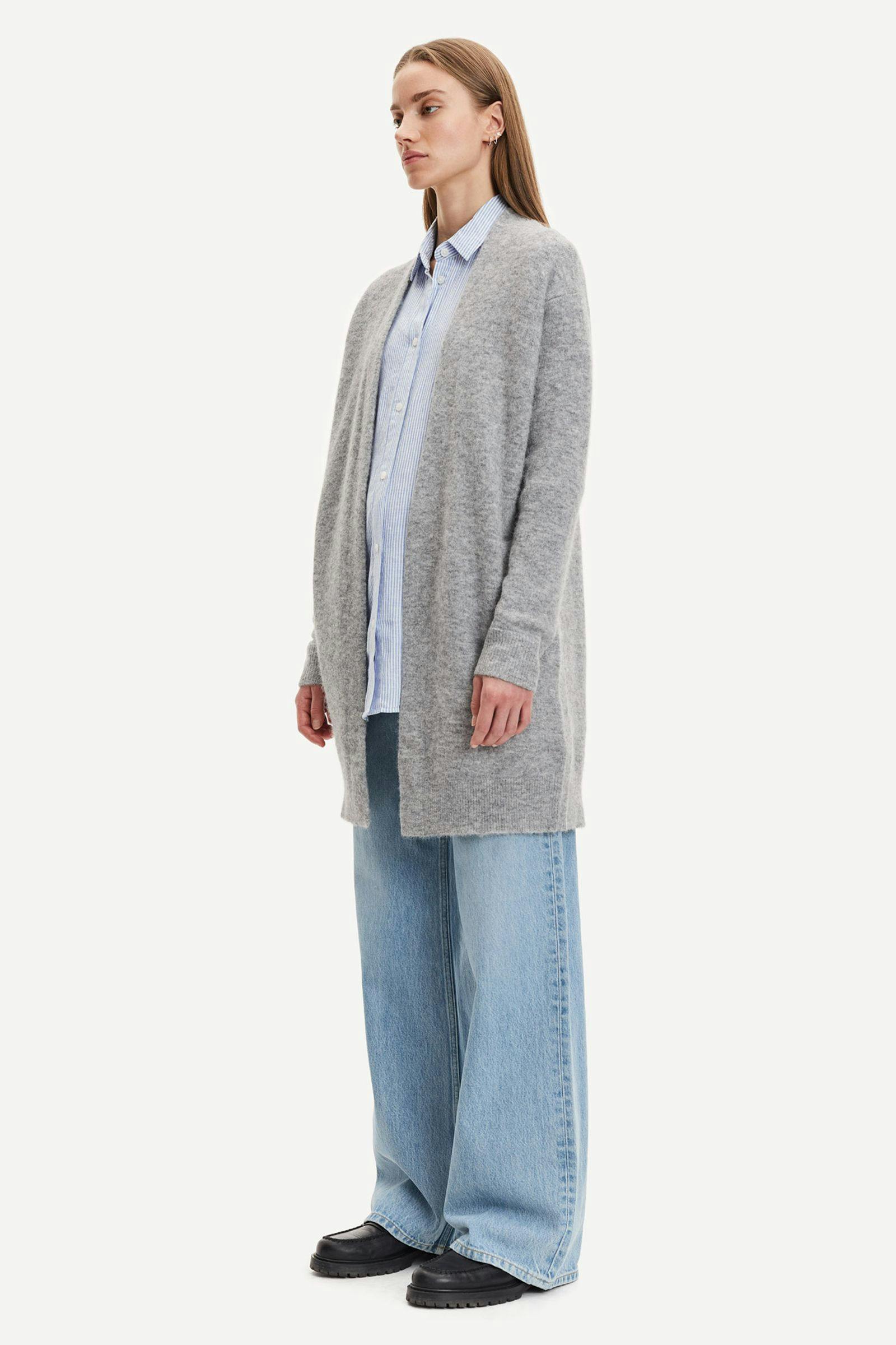 Nor cardigan 7355 Grey mel.