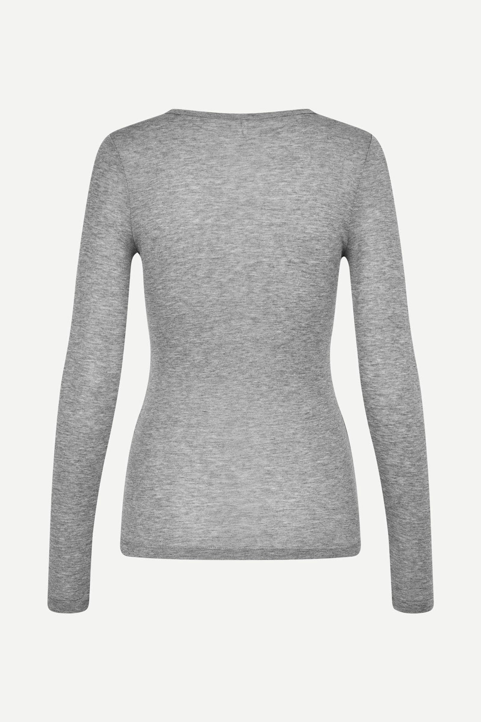 Sadou t-shirt ls 15499 Grey mel.