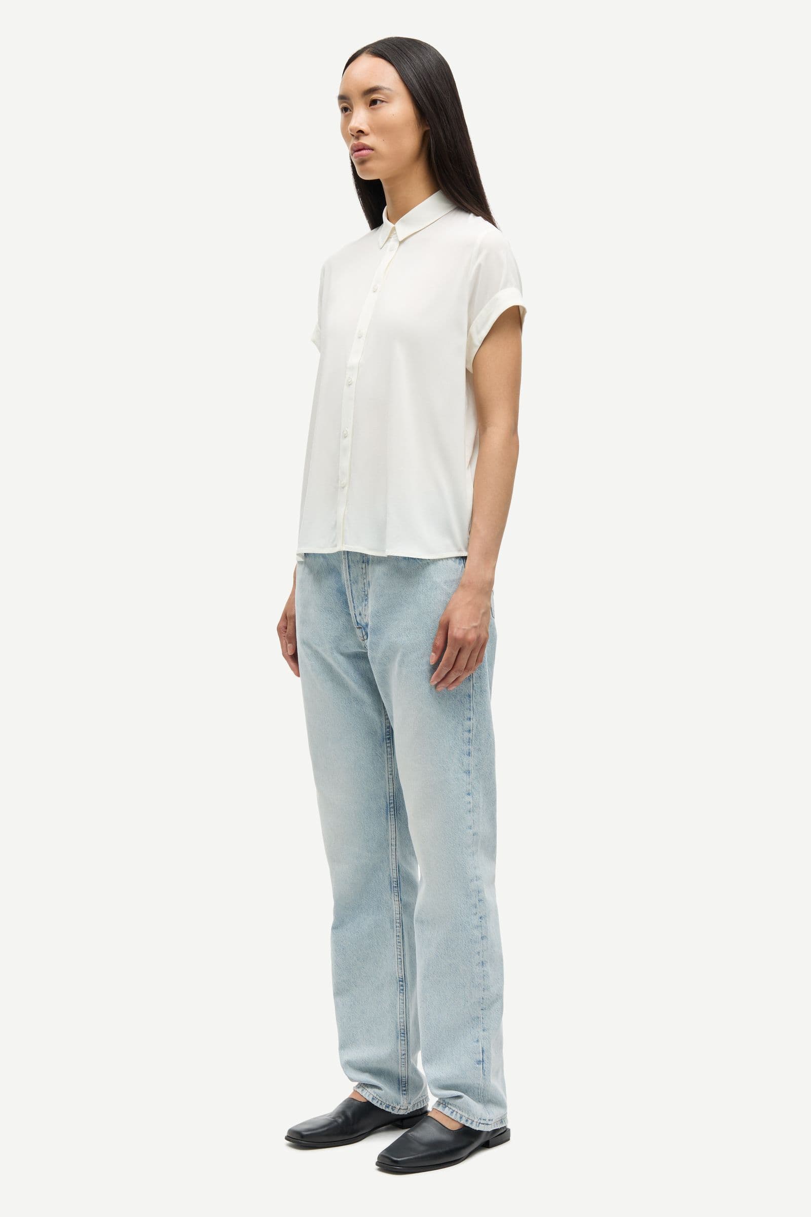 Majan ss shirt 9942 Clear Cream