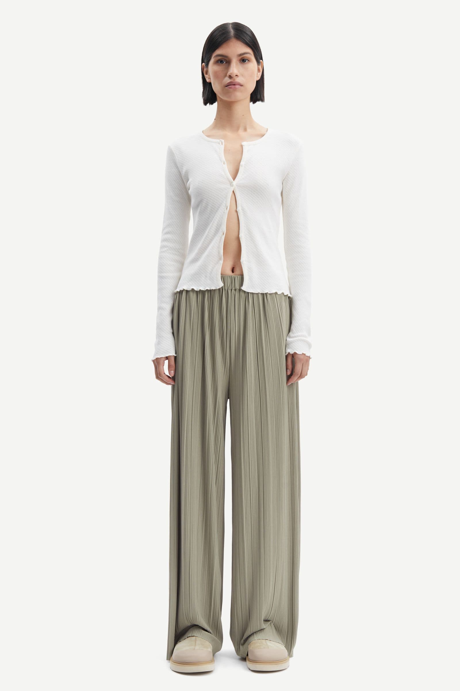 Uma trousers 10167 Silver Sage