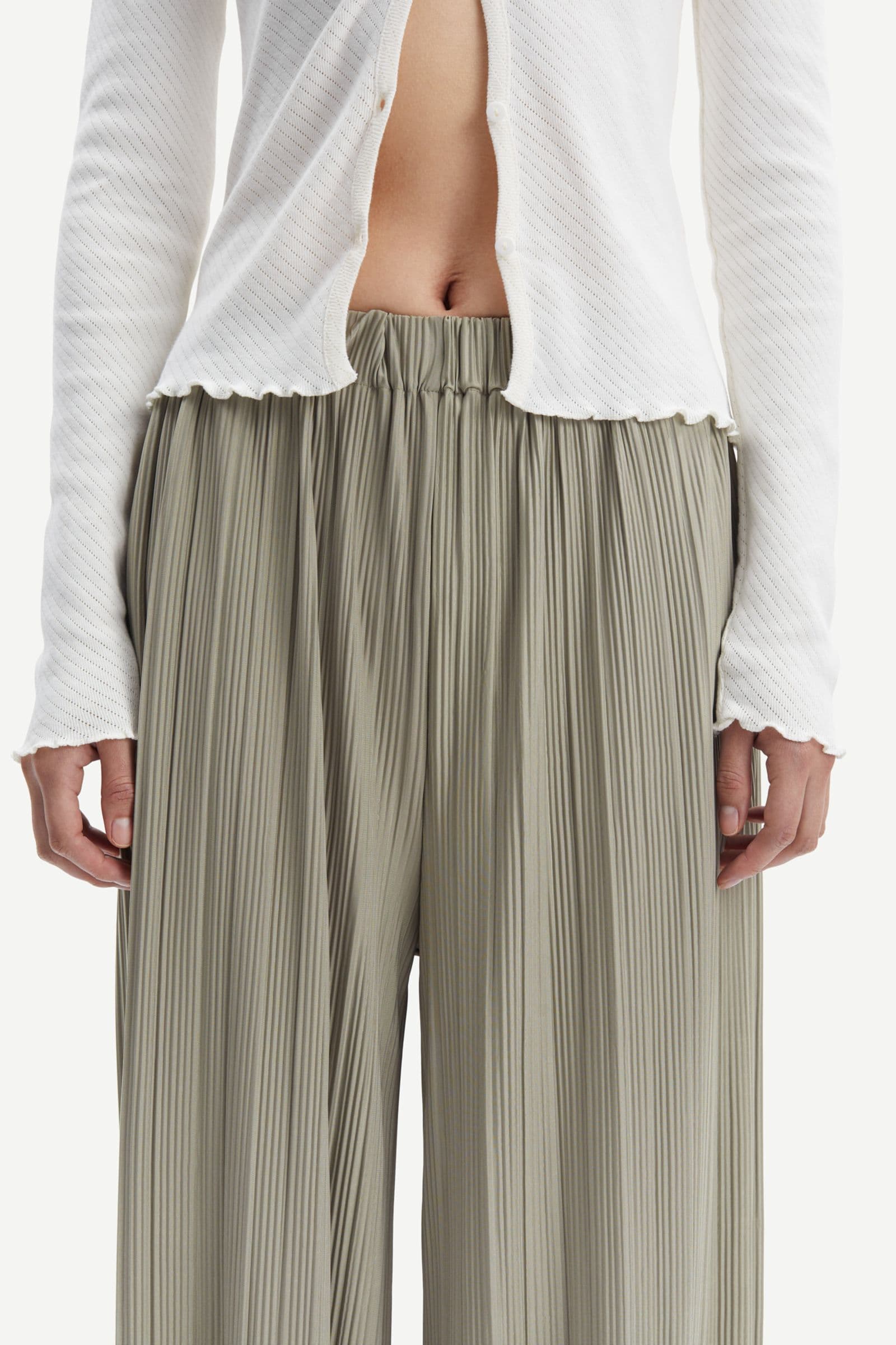 Uma trousers 10167 Silver Sage