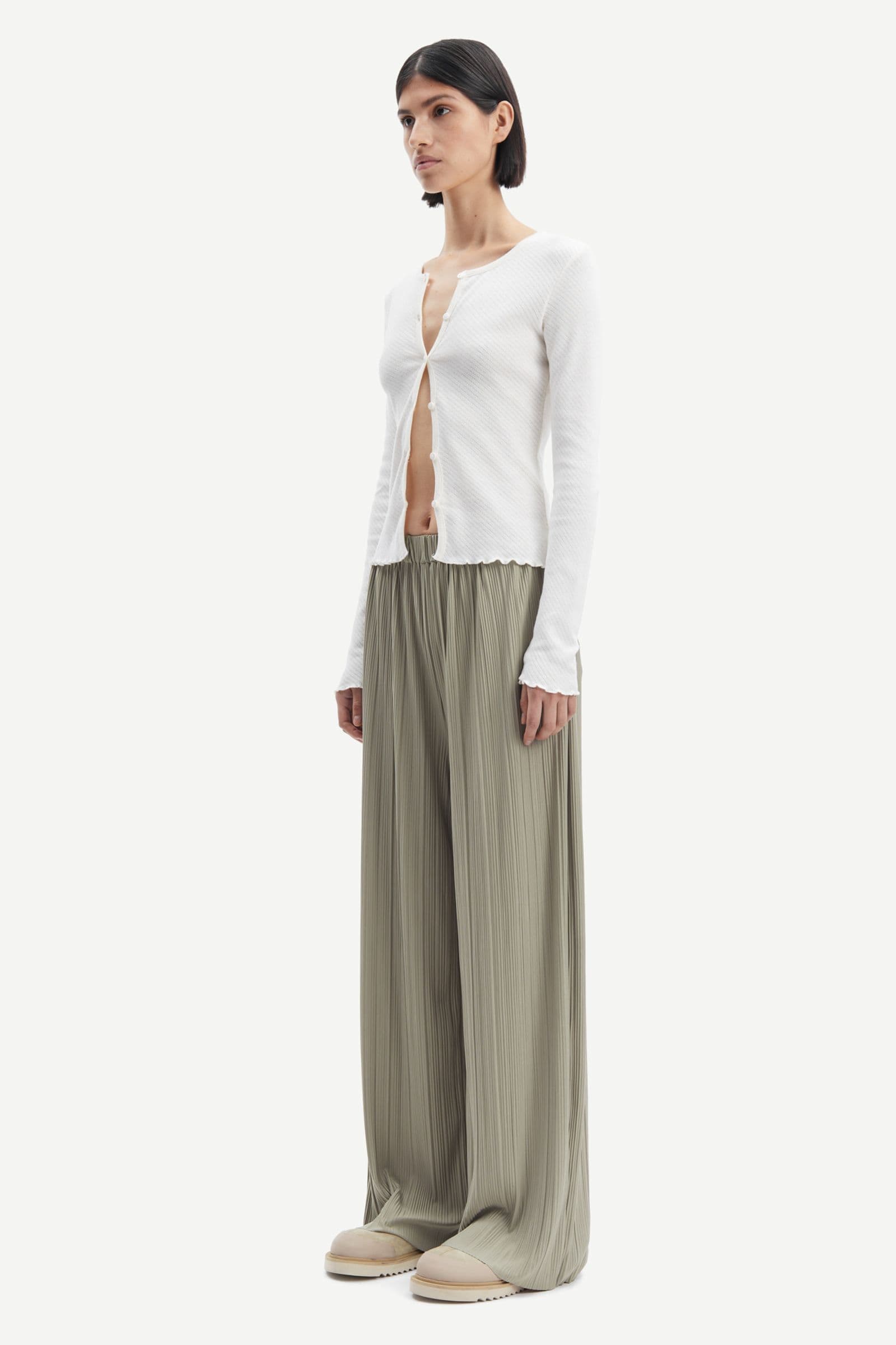 Uma trousers 10167 Silver Sage