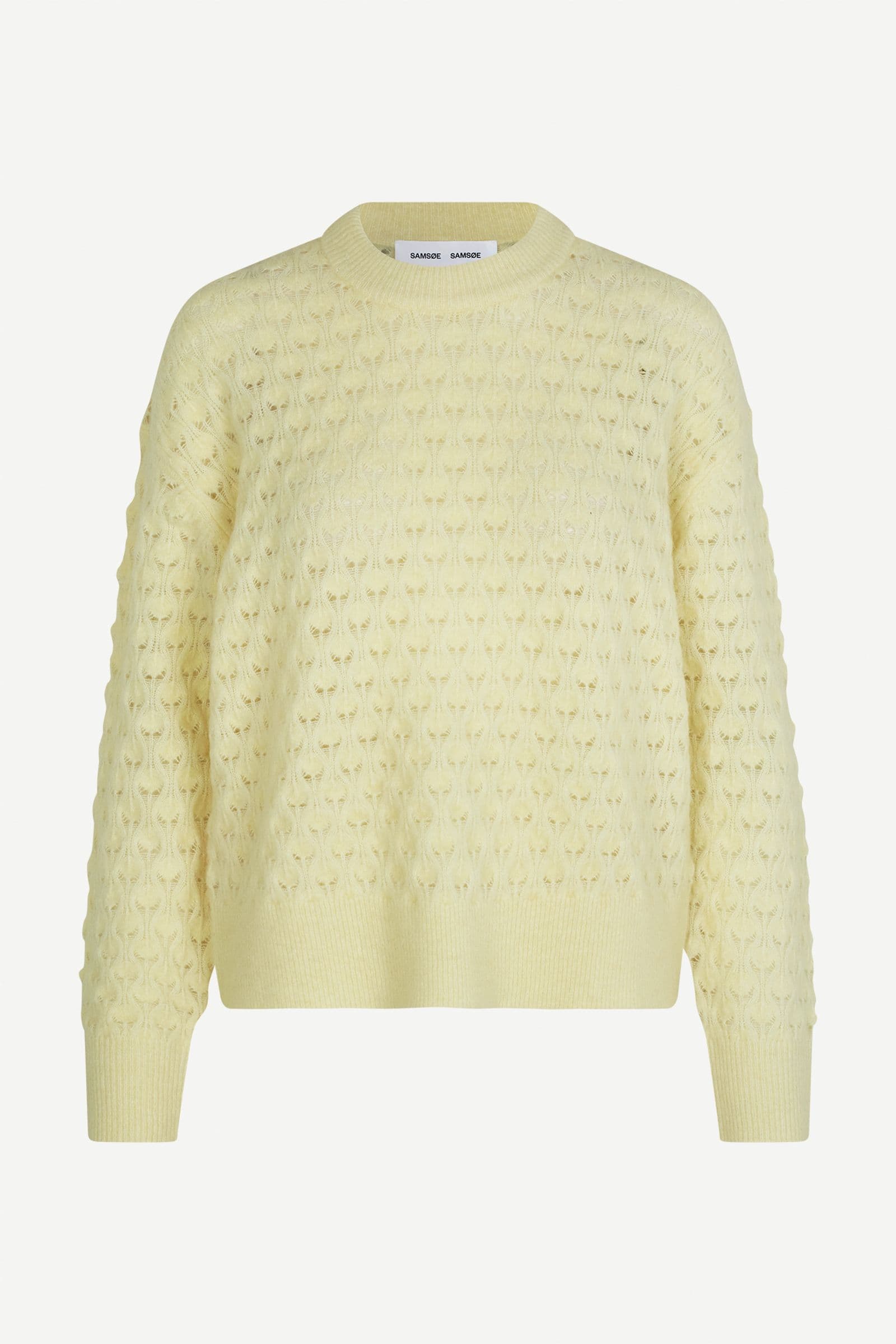 Saanour Pointelle Sweater 7355 Pear Sorbet