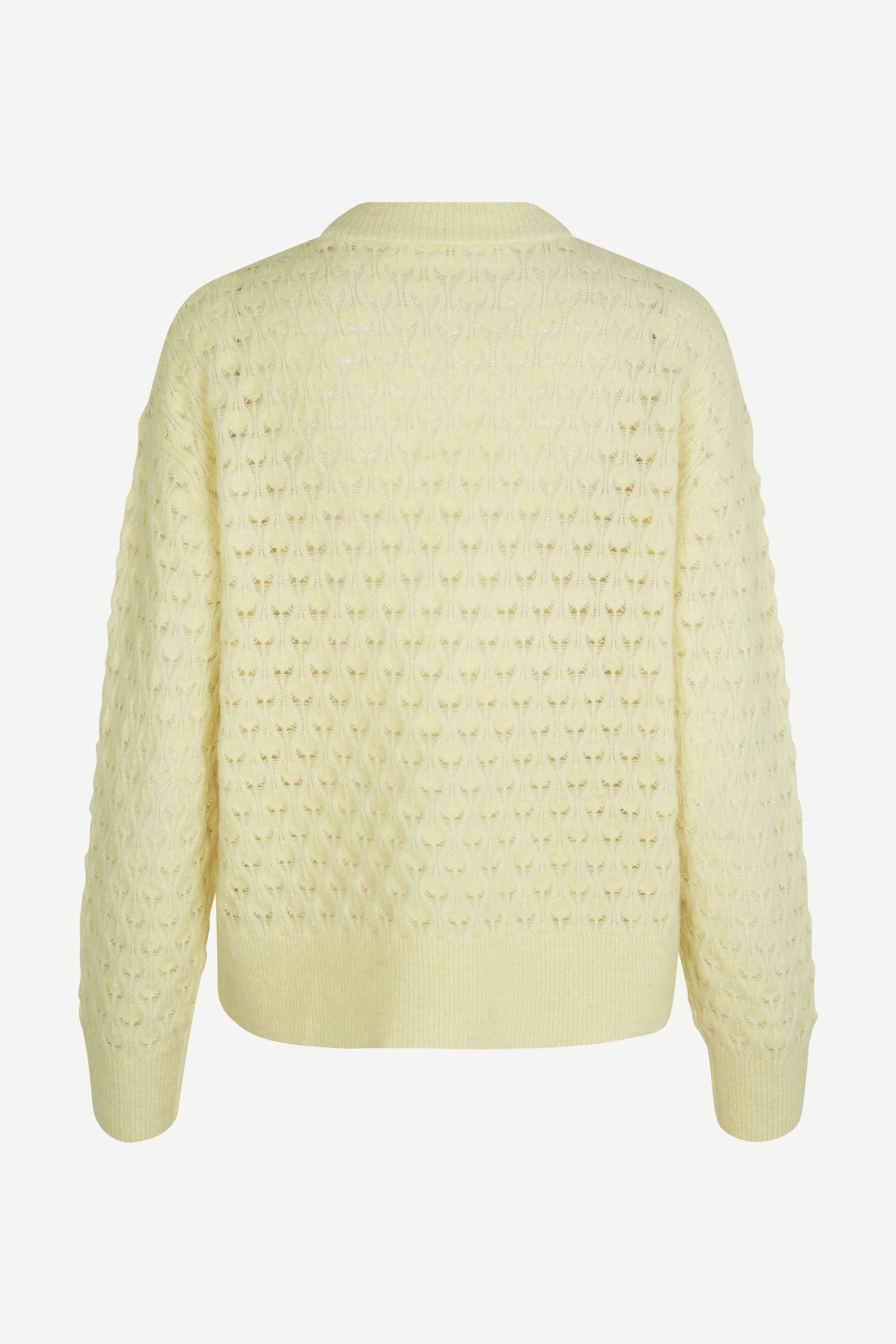 Saanour Pointelle Sweater 7355 Pear Sorbet