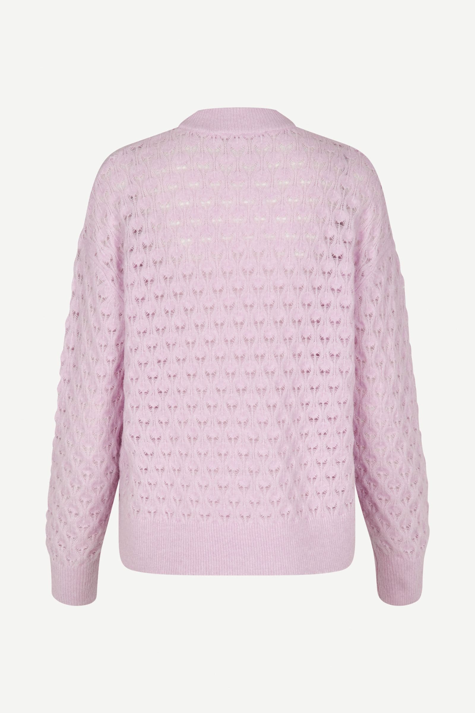 Saanour Pointelle Sweater 7355 Lilac Snow