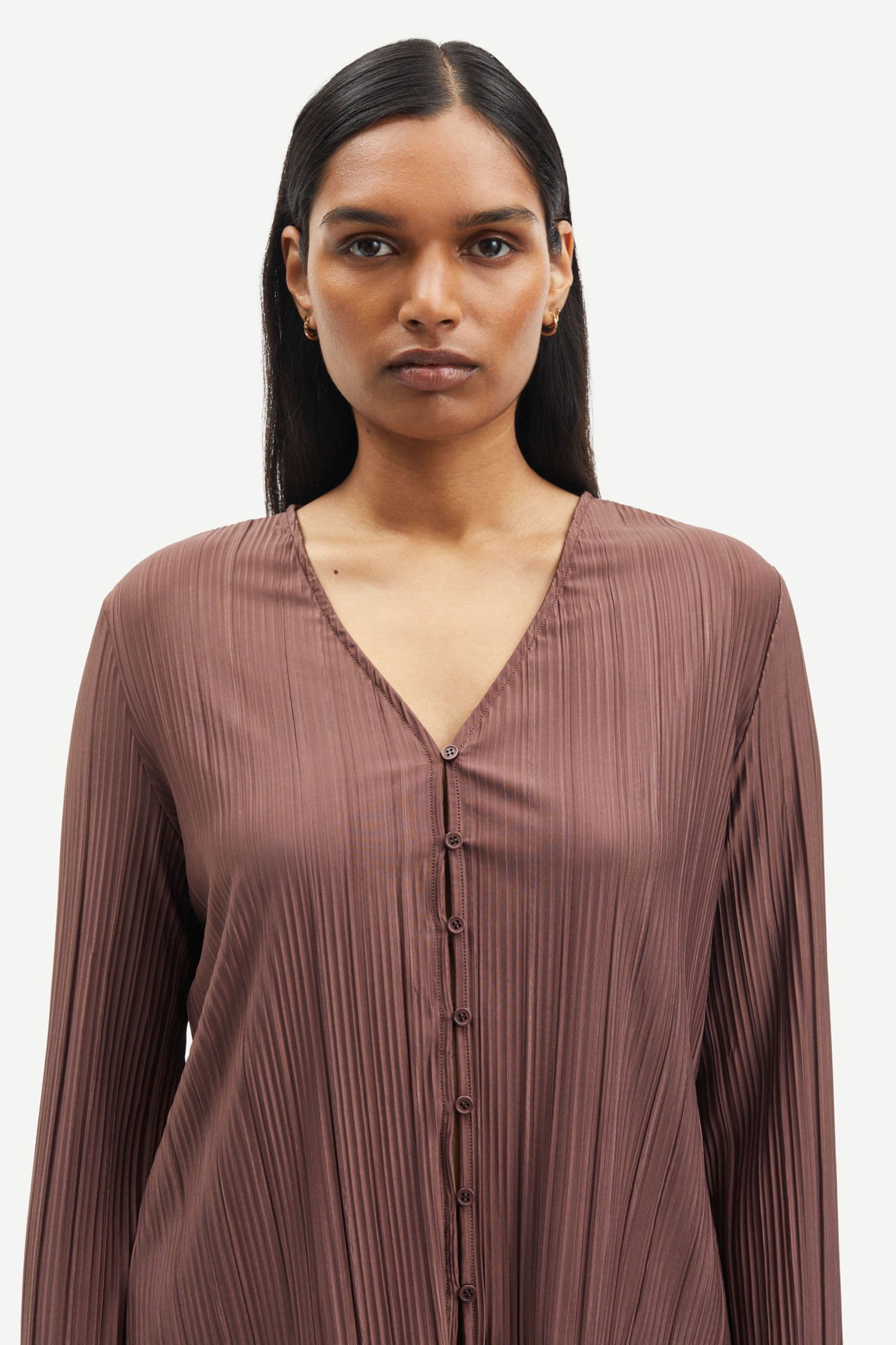 Sauma blouse 10167 Brown Stone