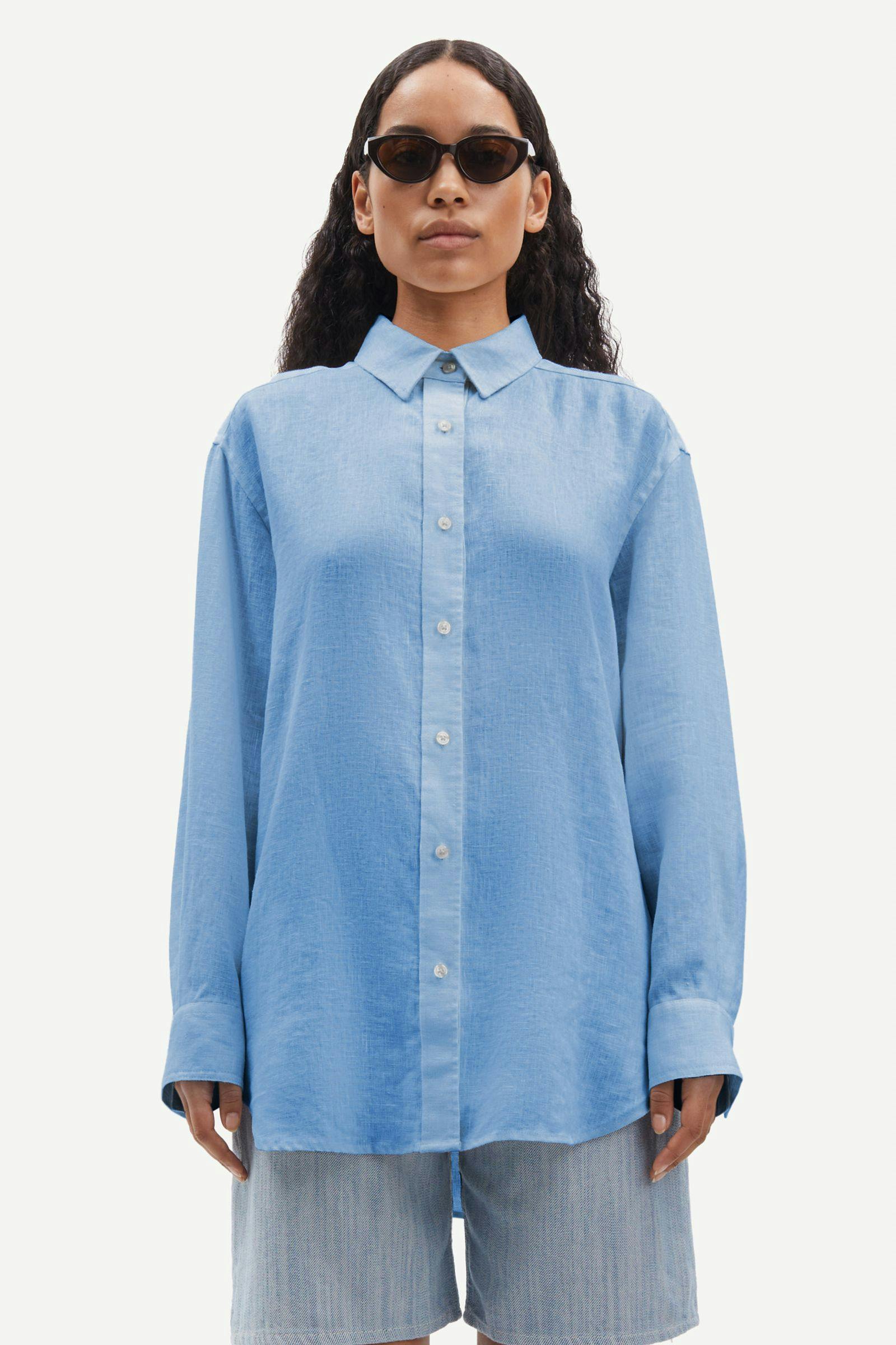 Salova shirt 14329 Mid Blue