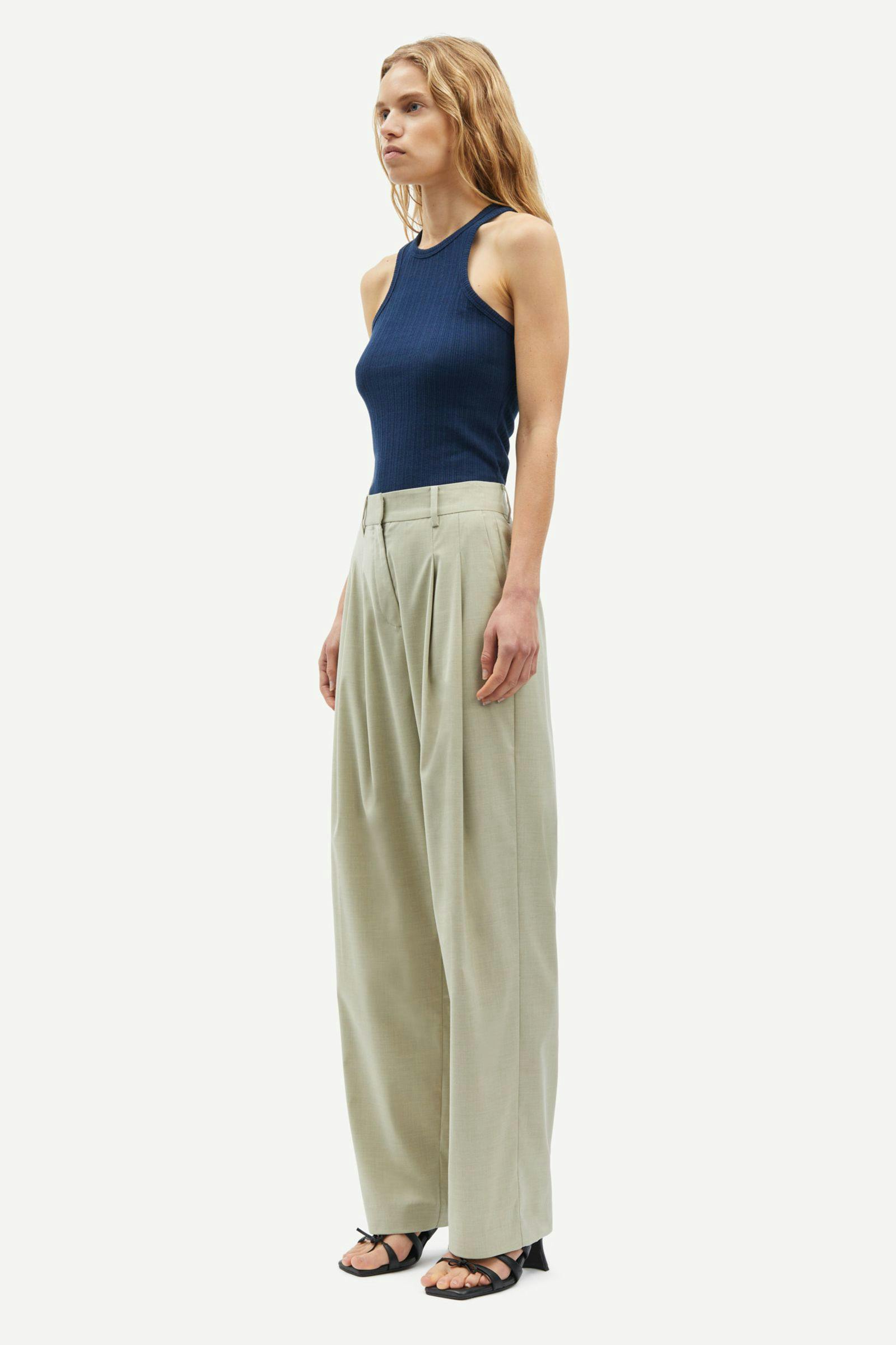 Saluzy trousers 15145 Light Olive