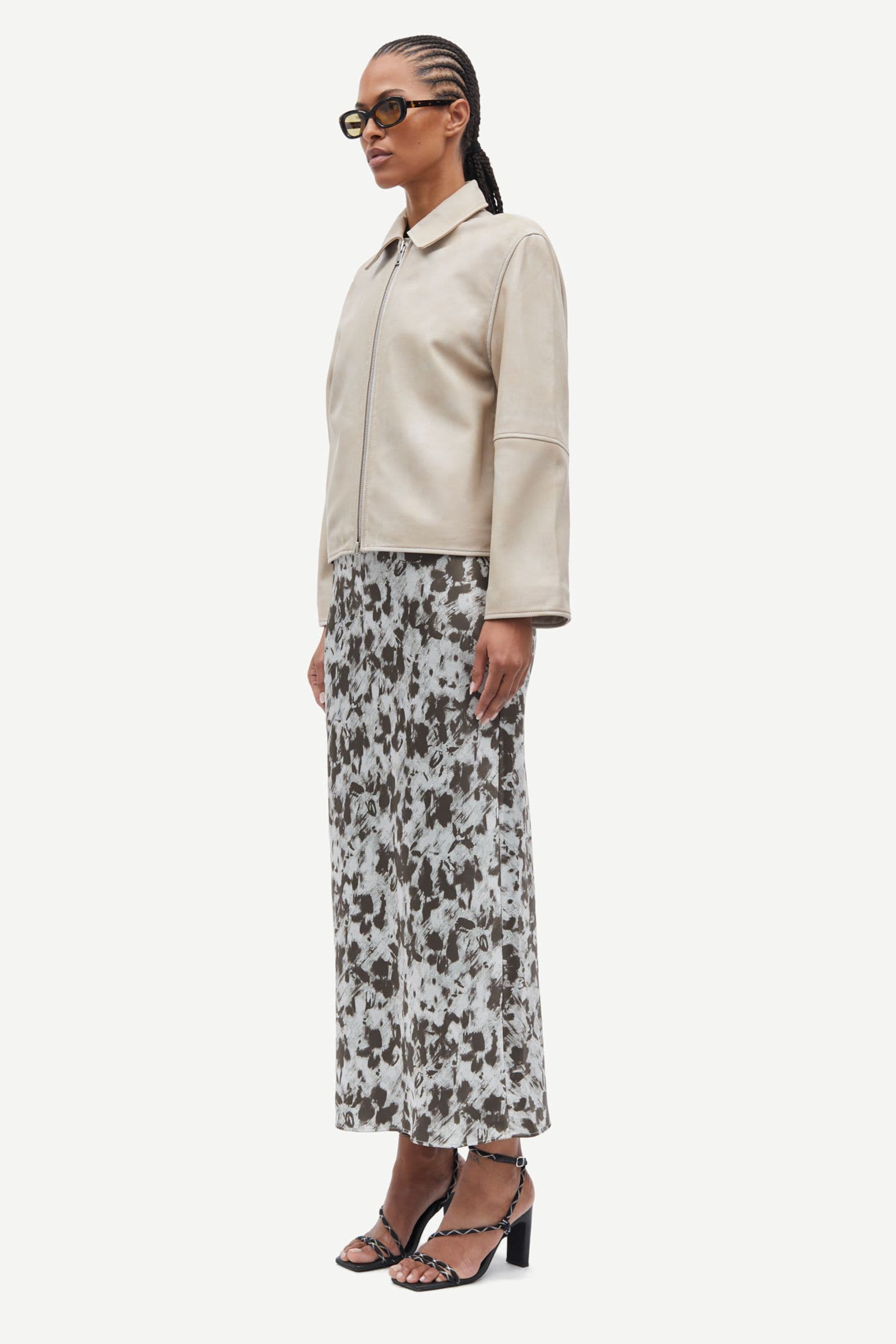 Saagneta long skirt 12956 Blurred Flower Beluga