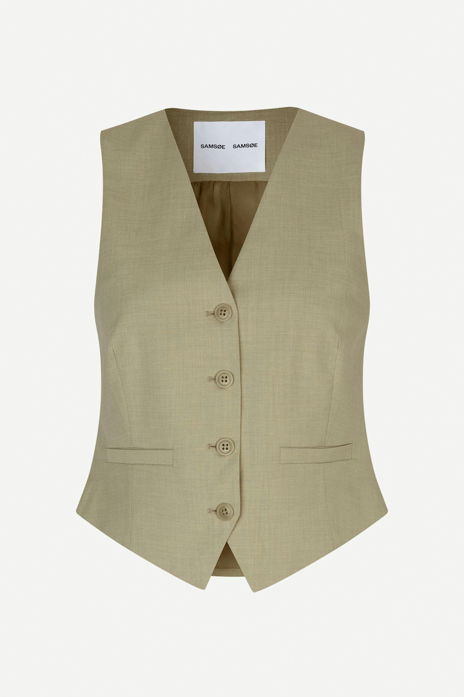 Saramona vest 15145 Light Olive