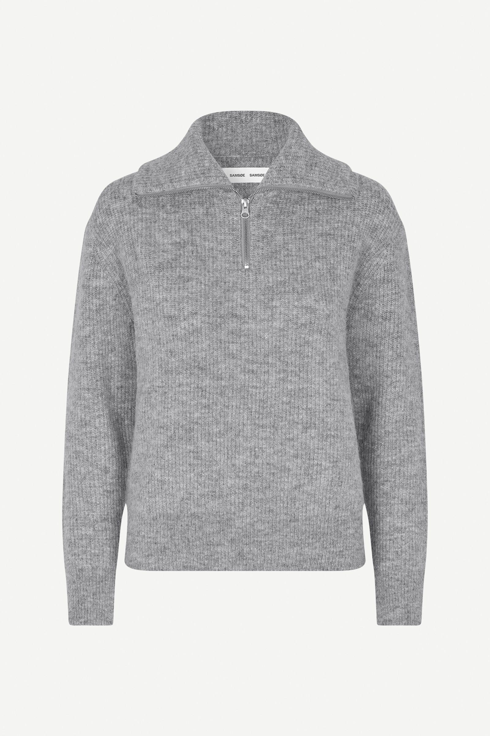 Saanour HZ Sweater 7355 Grey mel.