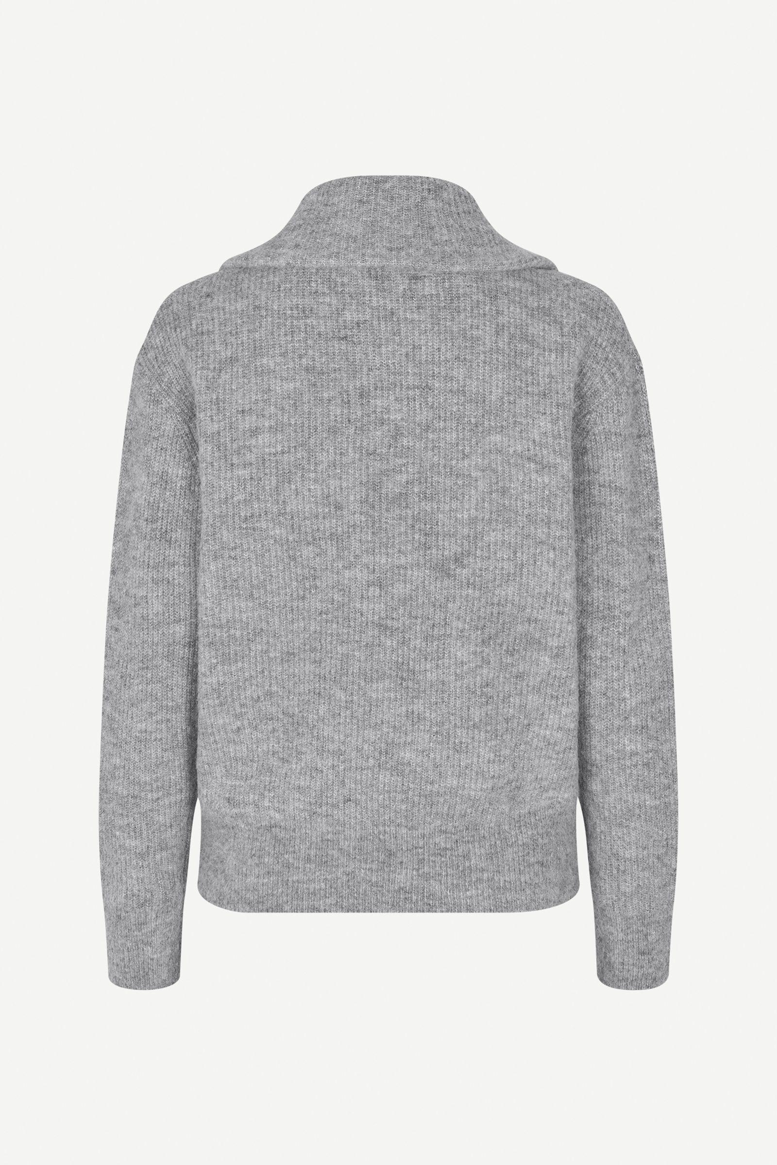 Saanour HZ Sweater 7355 Grey mel.