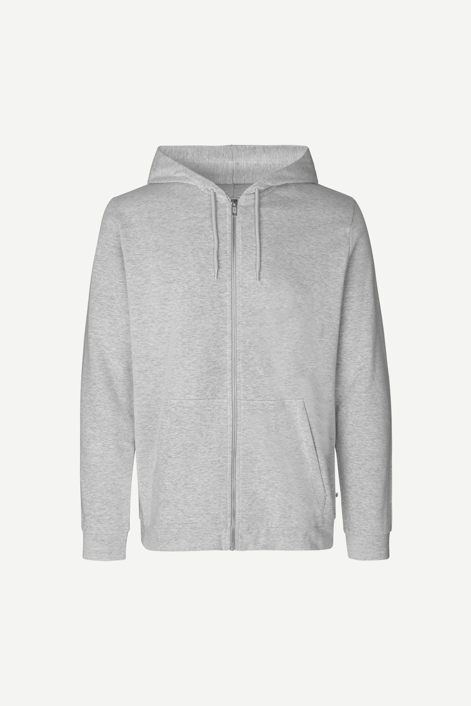 Enno zip hoodie 7057 LIGHT GREY MEL.