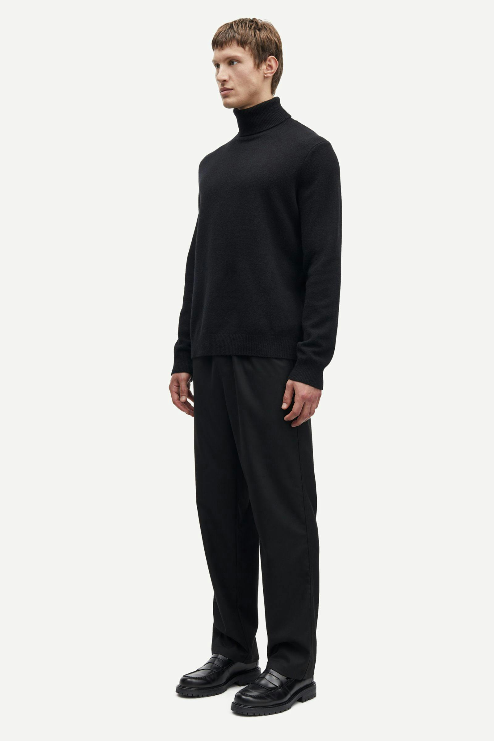 Isak Knit Turtleneck 15010 Black