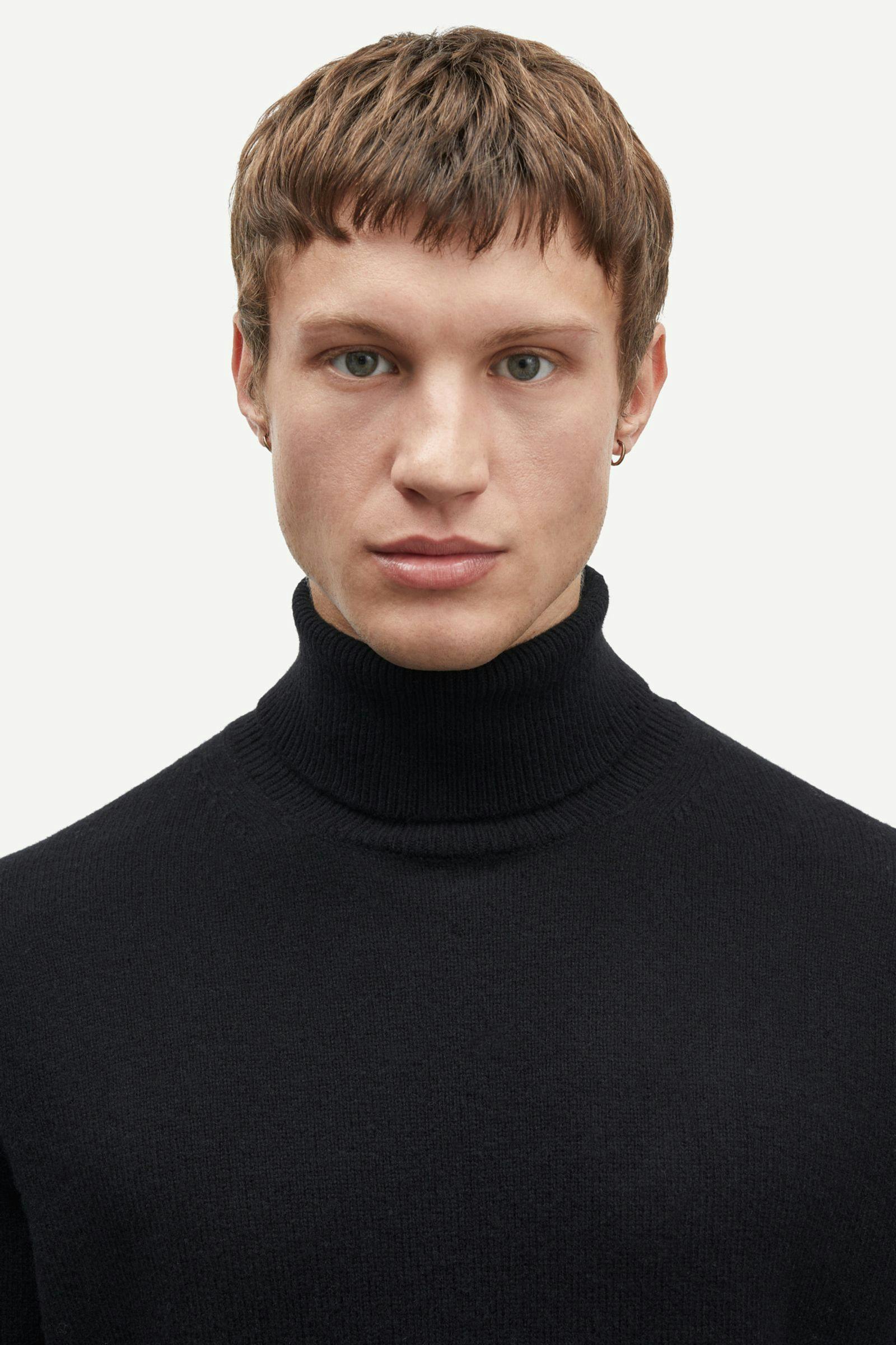 Isak Knit Turtleneck 15010 Black