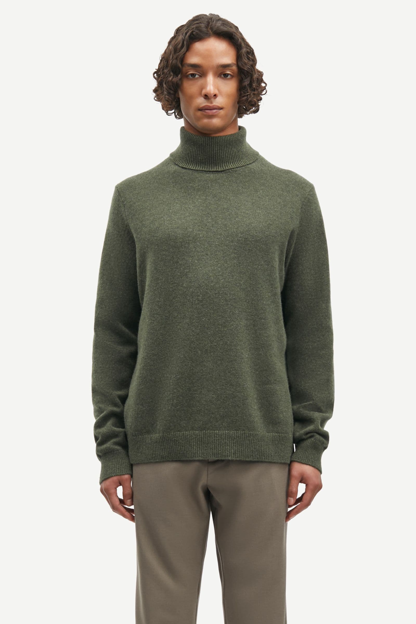 Isak Knit Turtleneck 15010 FOREST NIGHT