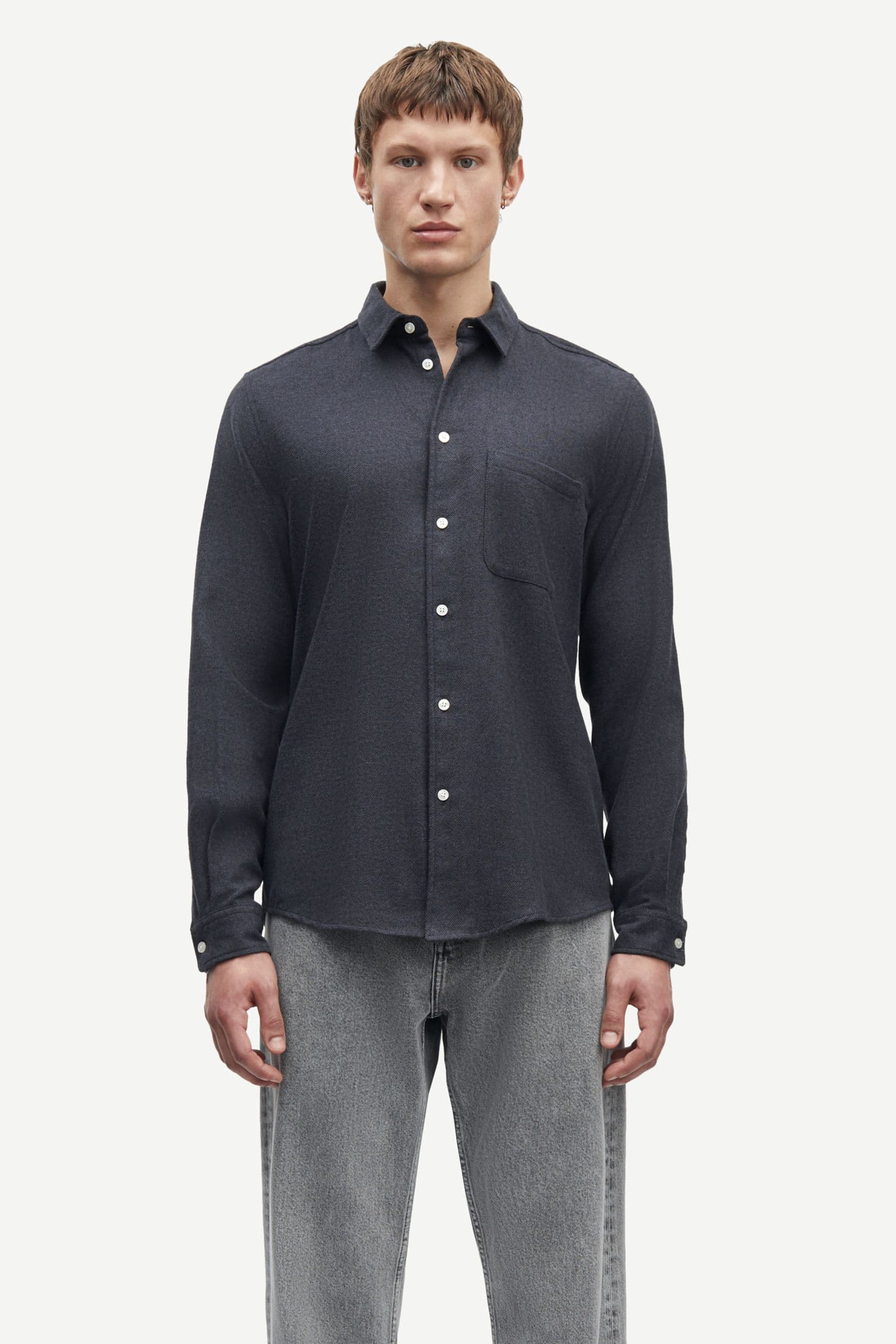 Liam NF shirt 7383 Black Mel.