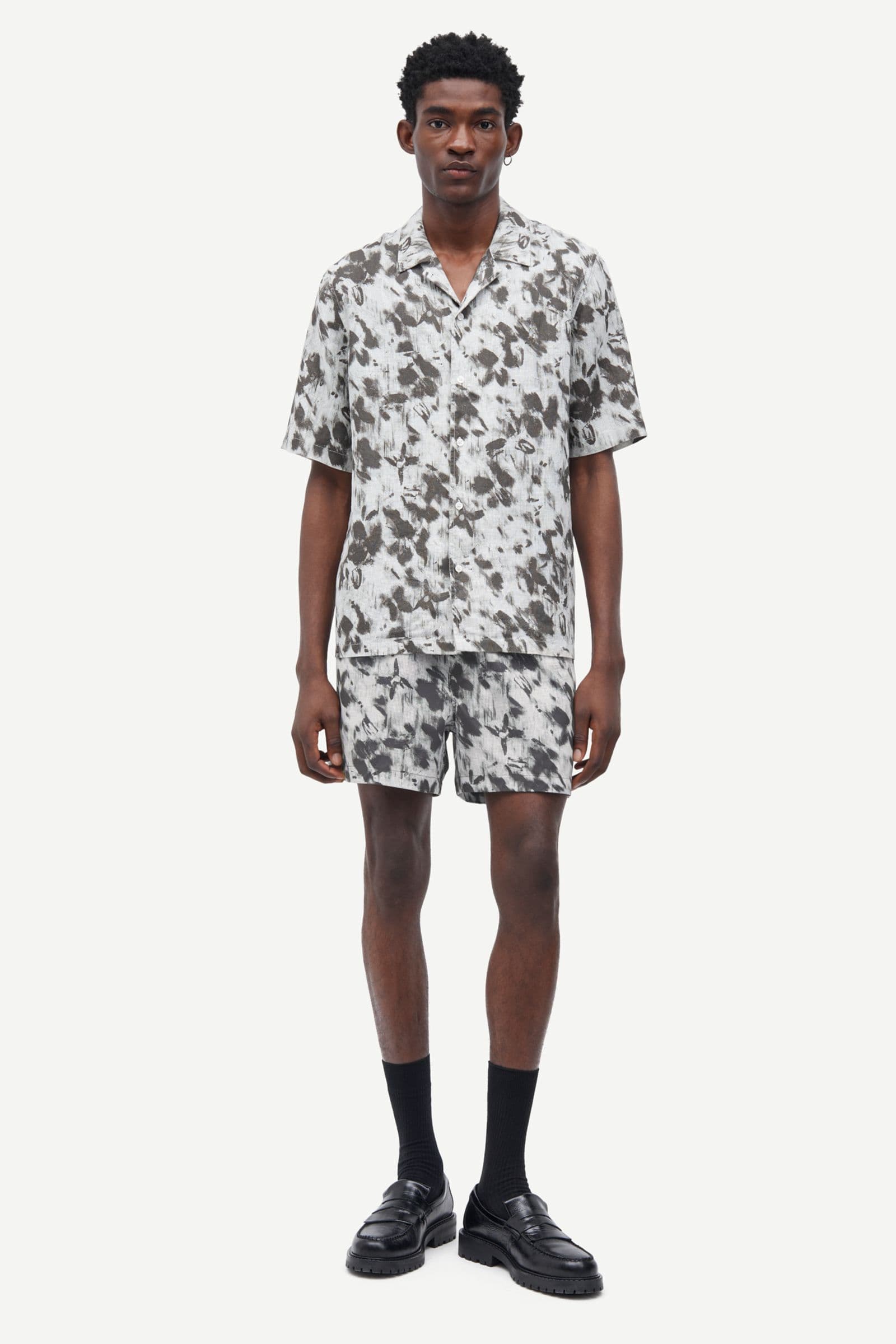 Oscar AX shirt 14329 Blurred Flower Beluga