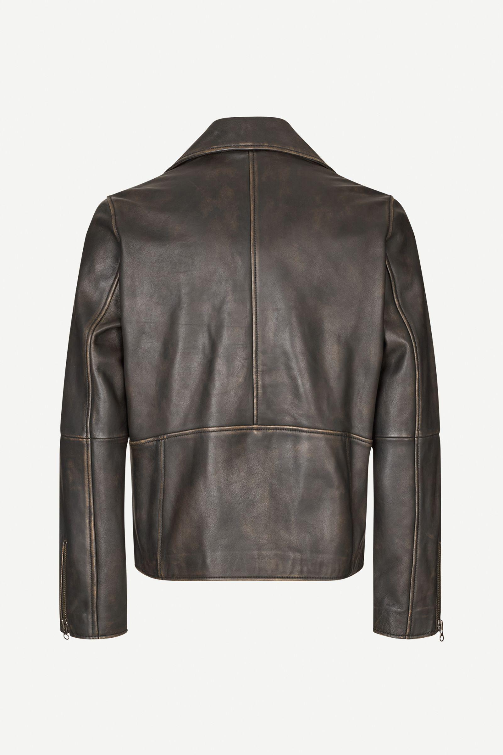 Sacobain biker jacket 15344 Washed Brown