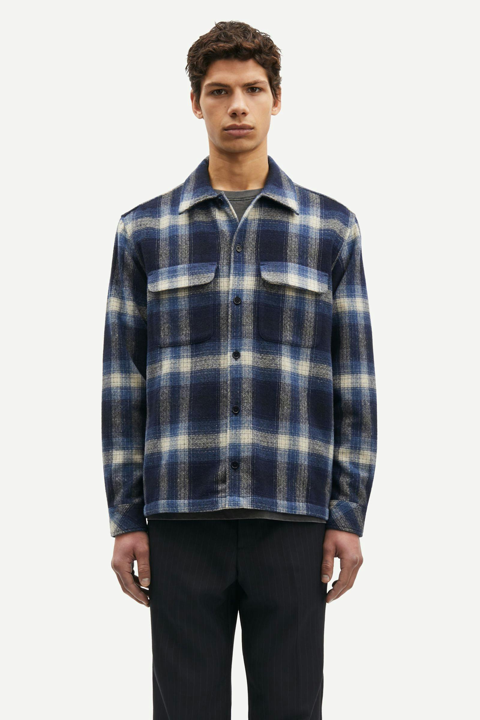 Sacastor X H overshirt 14089 True Navy Ch.