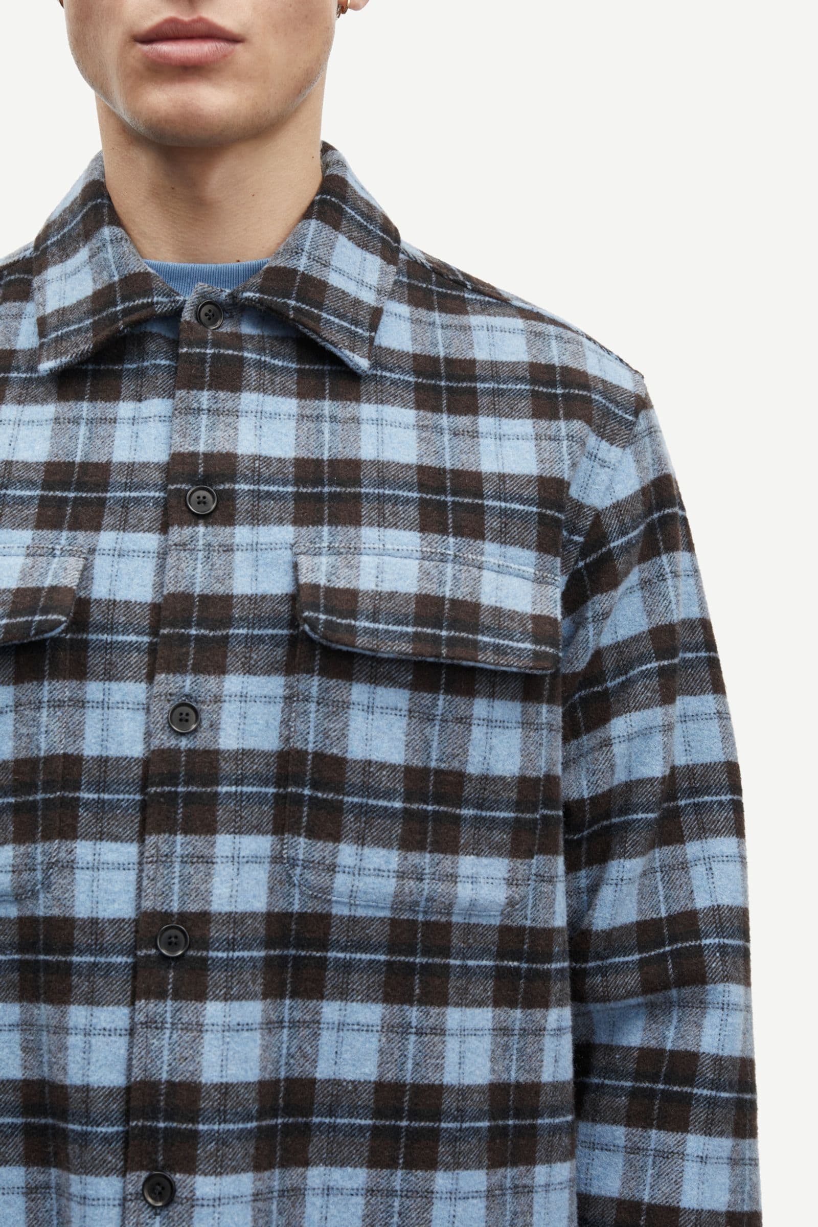 Sacastor X H overshirt 14089 Coronet Blue Ch.