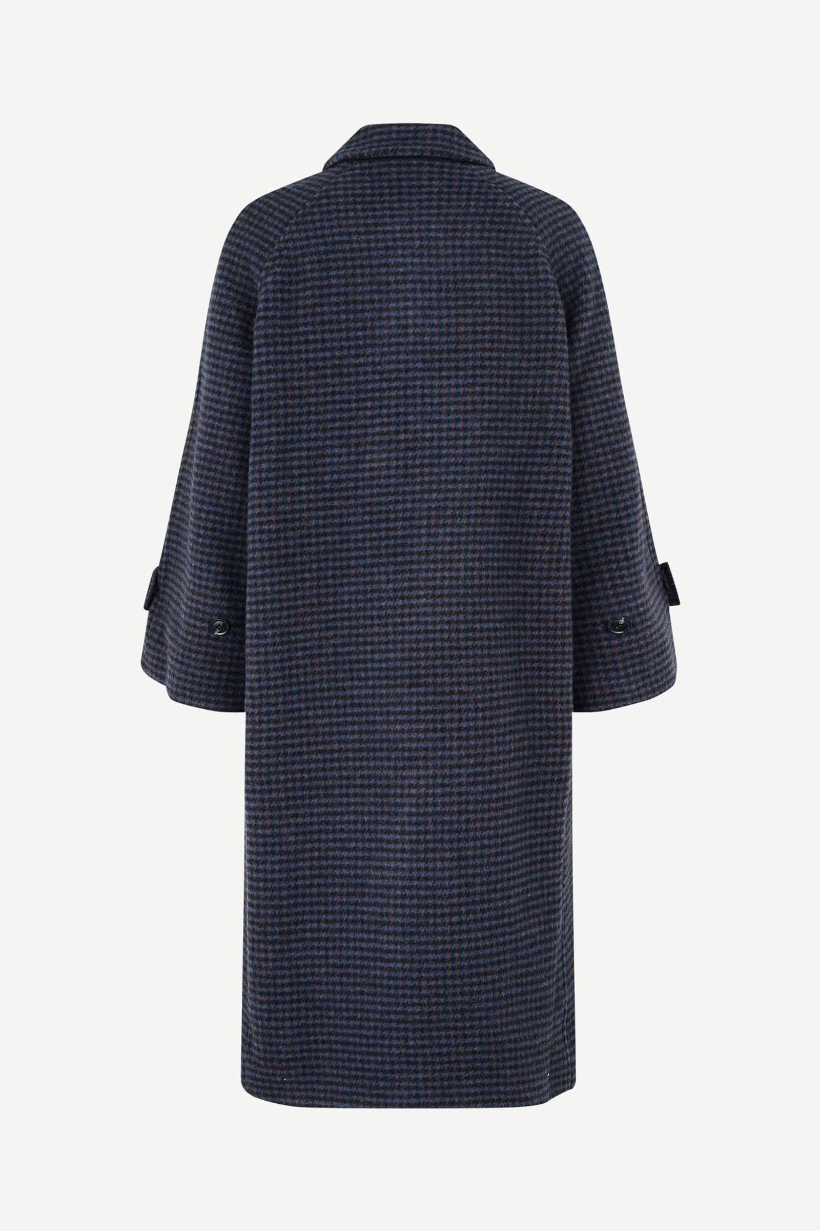 Alma coat 13183 Blue Mix Houndstooth