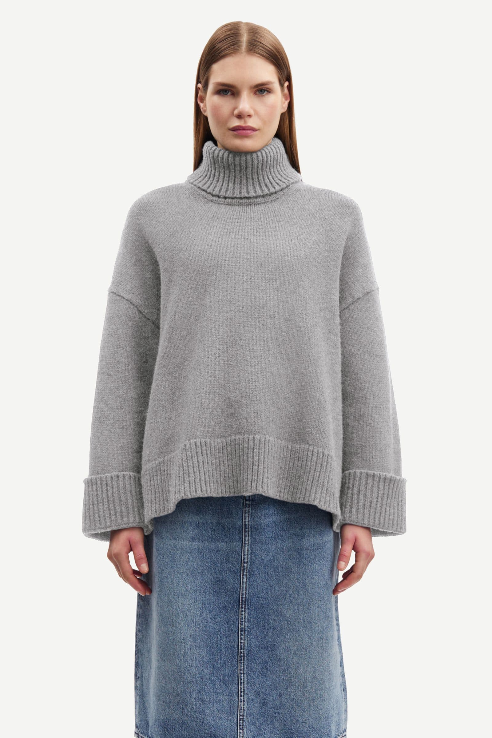 Sakeiku turtleneck 11250 Grey mel.