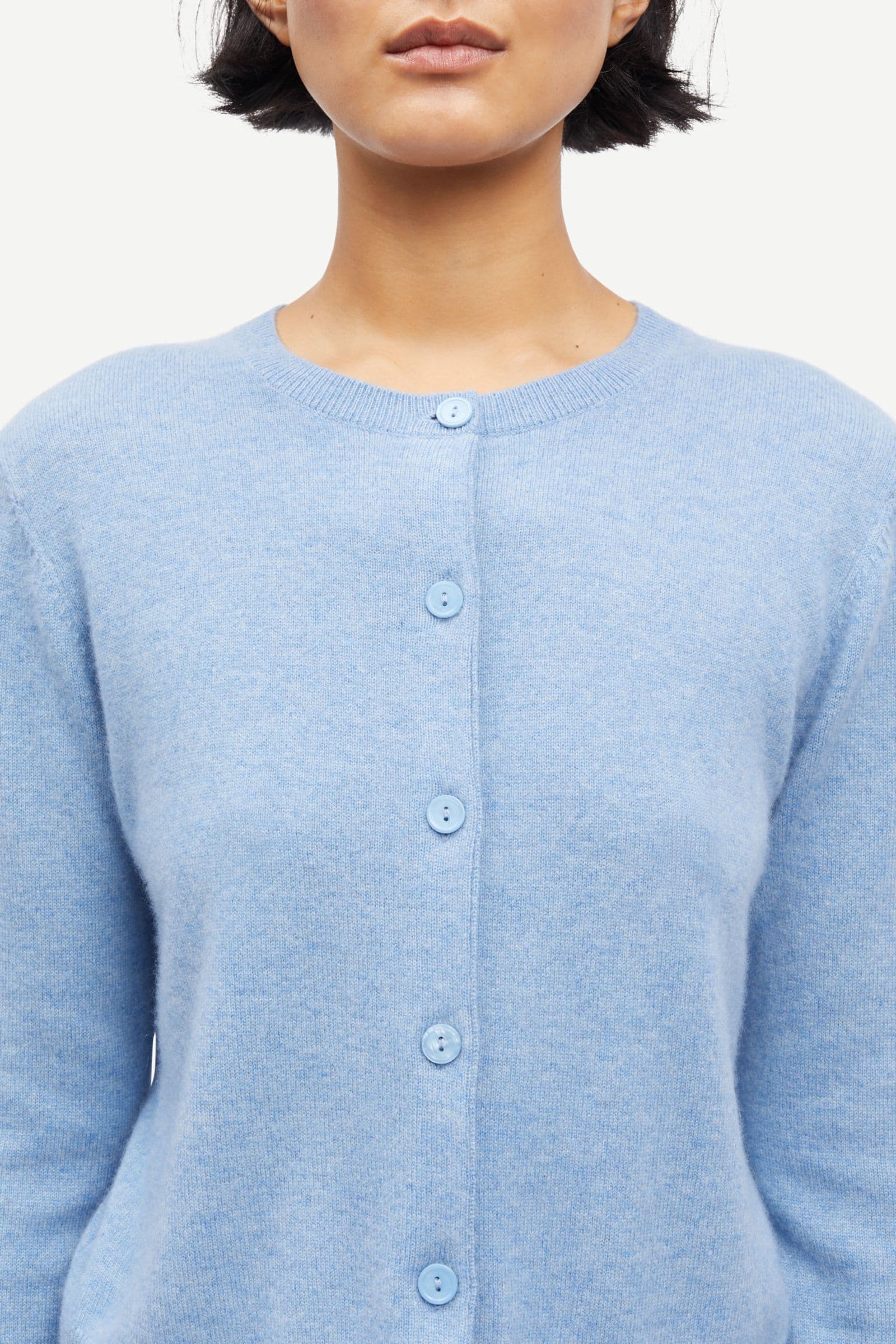Saboston Cardigan 6304 Blue Denim Mel.