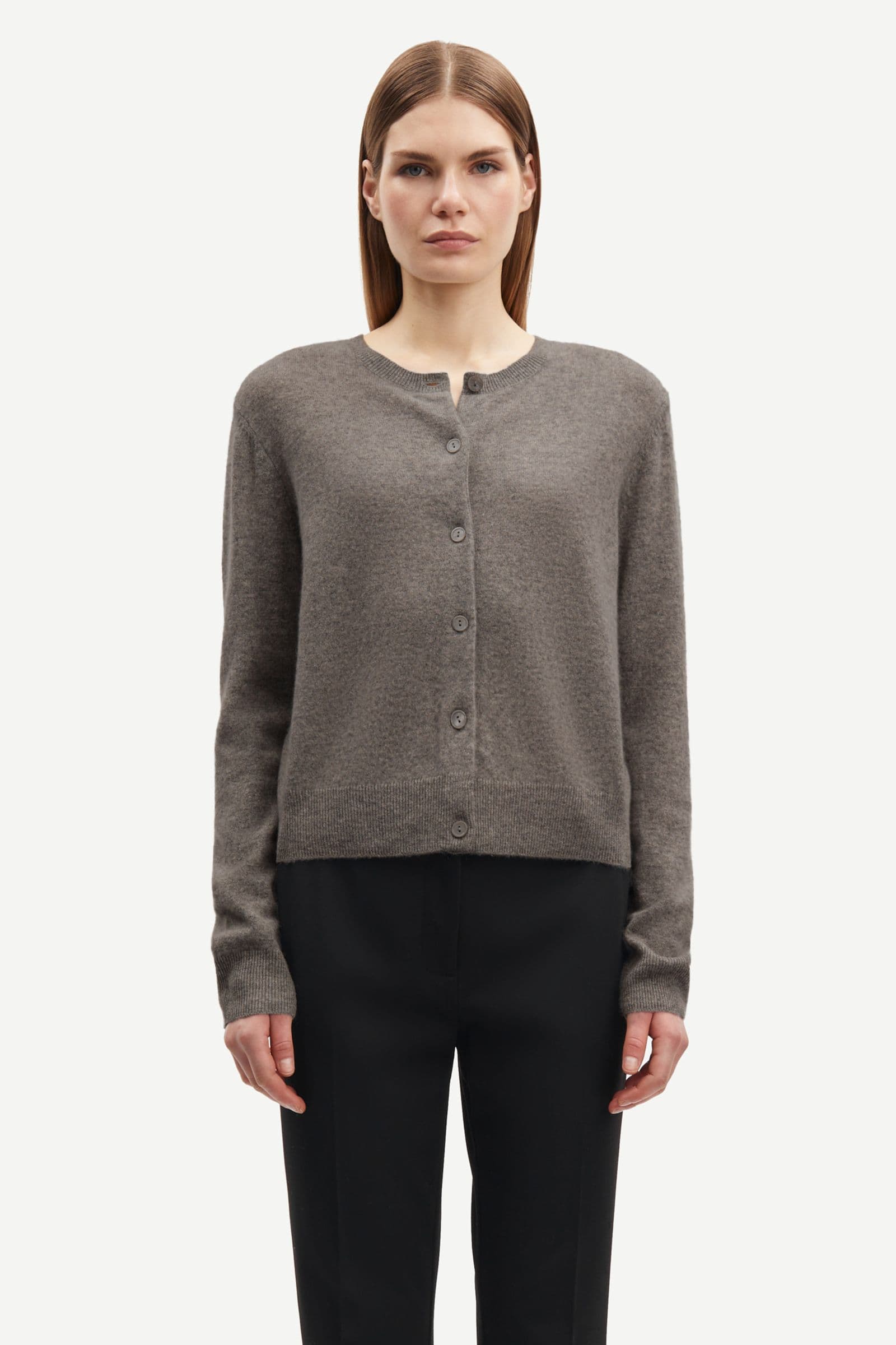 Saboston Cardigan 6304 GREY BLUE MEL.