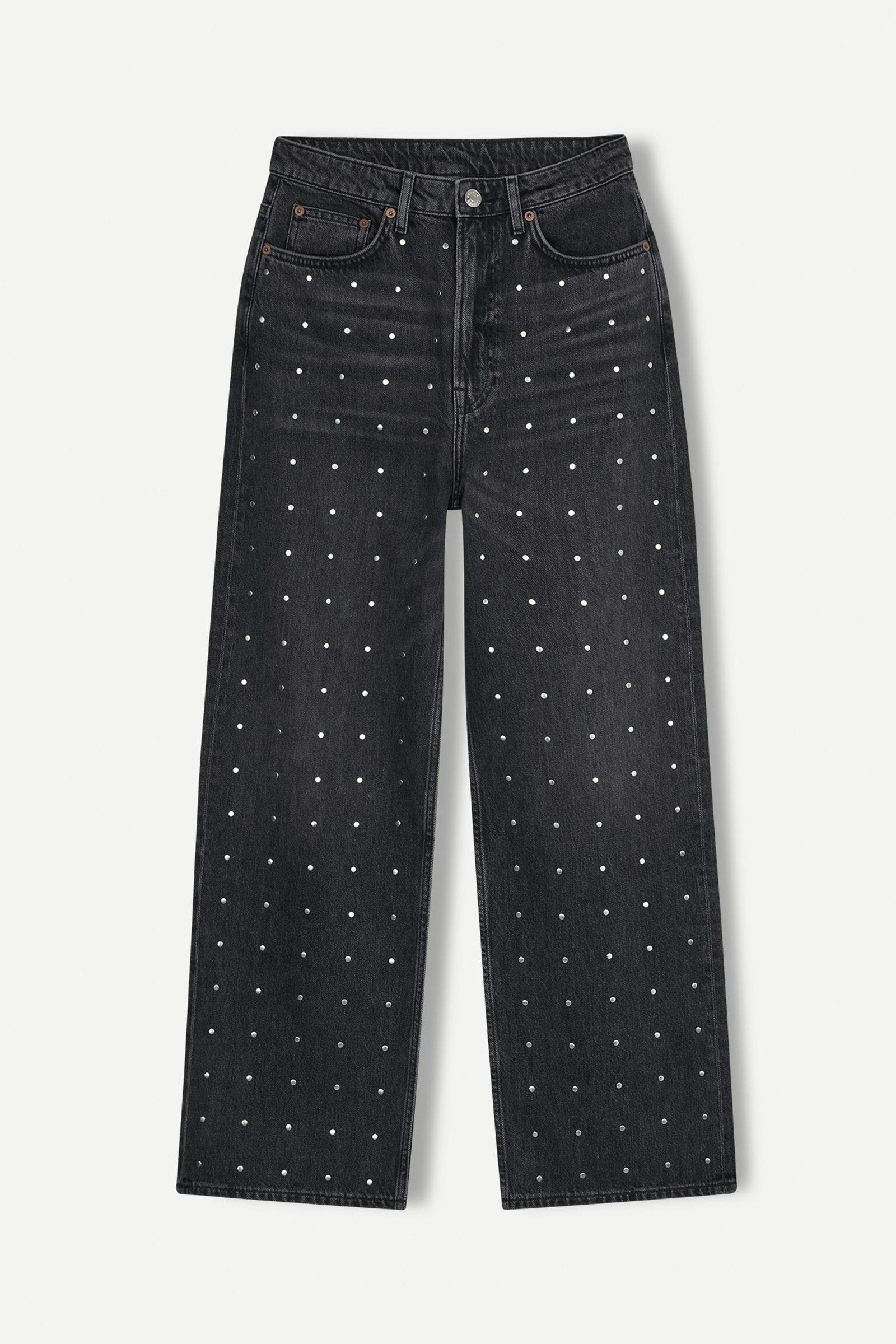 Sashelly stud jeans 15606 Black wash studs