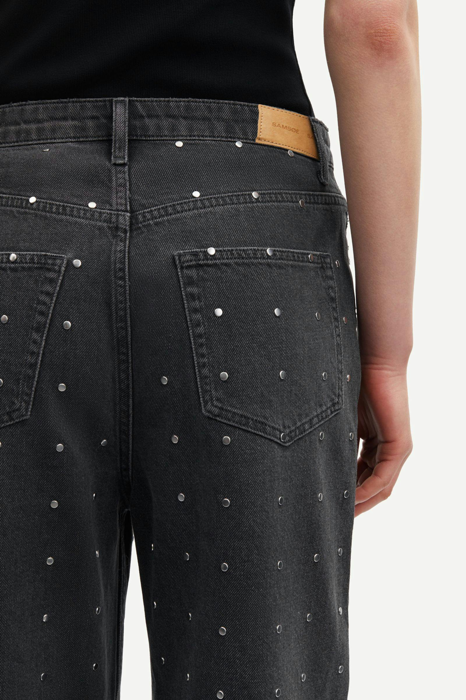 Sashelly stud jeans 15606 Black wash studs