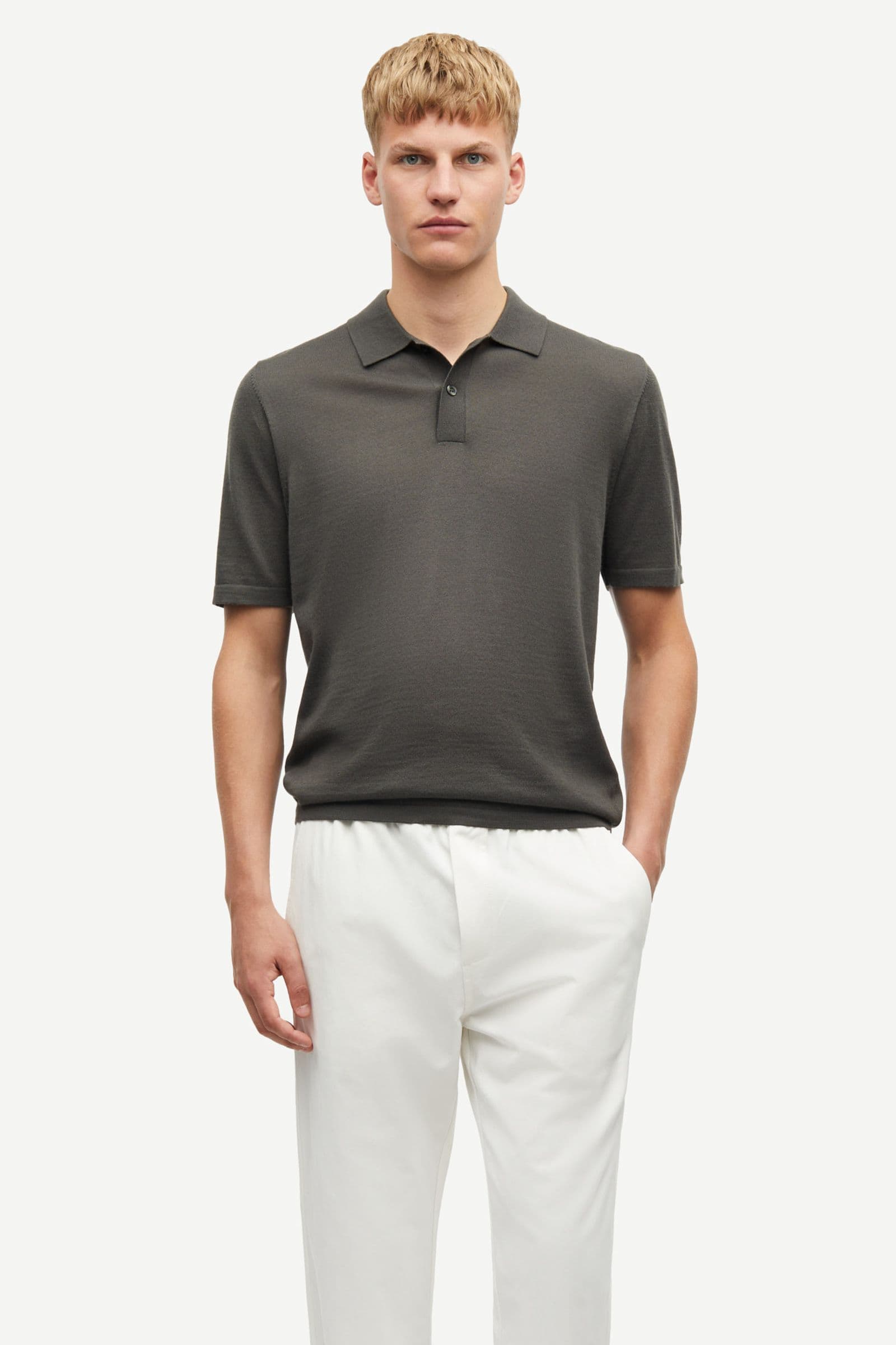 Sarowan knit polo 15477 Beluga