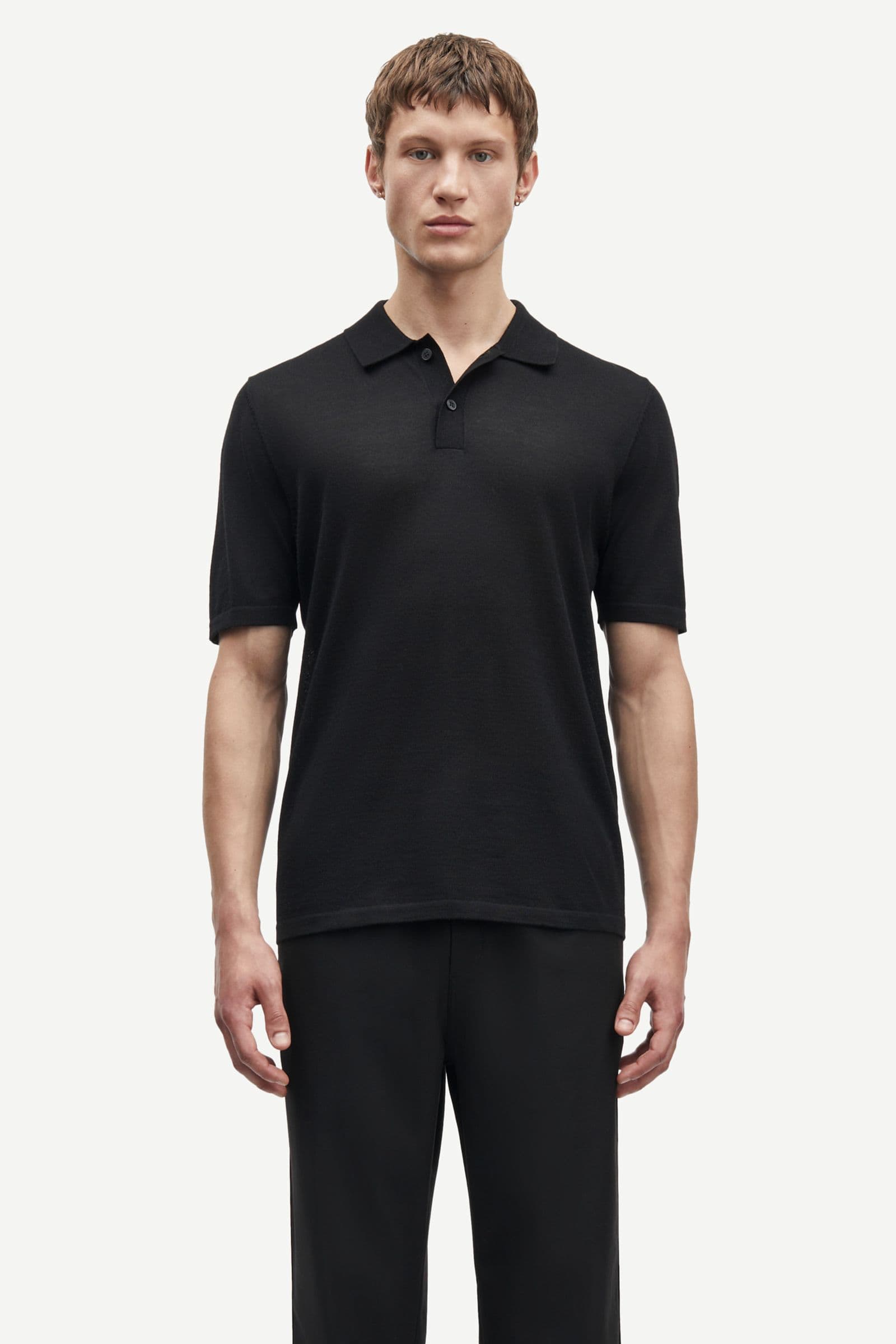 Sarowan knit polo 15477 Black