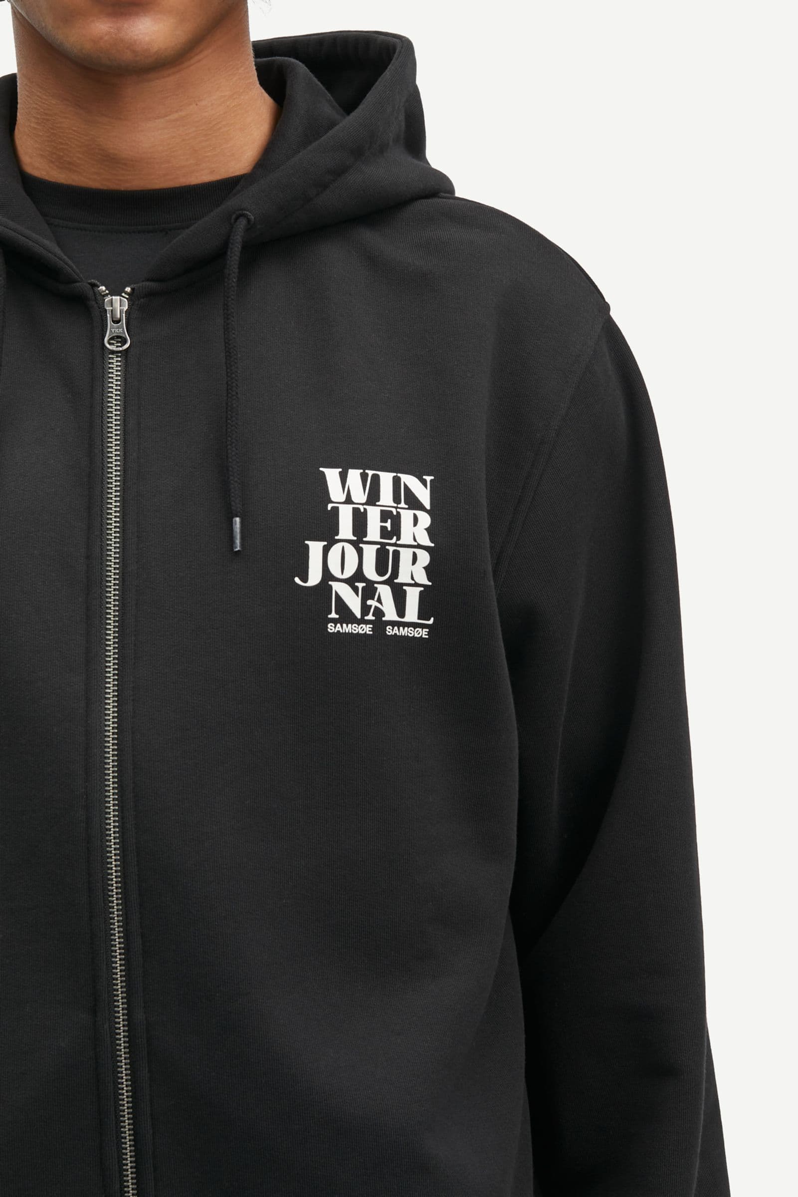 Sajournal zip hoodie 15379 Black