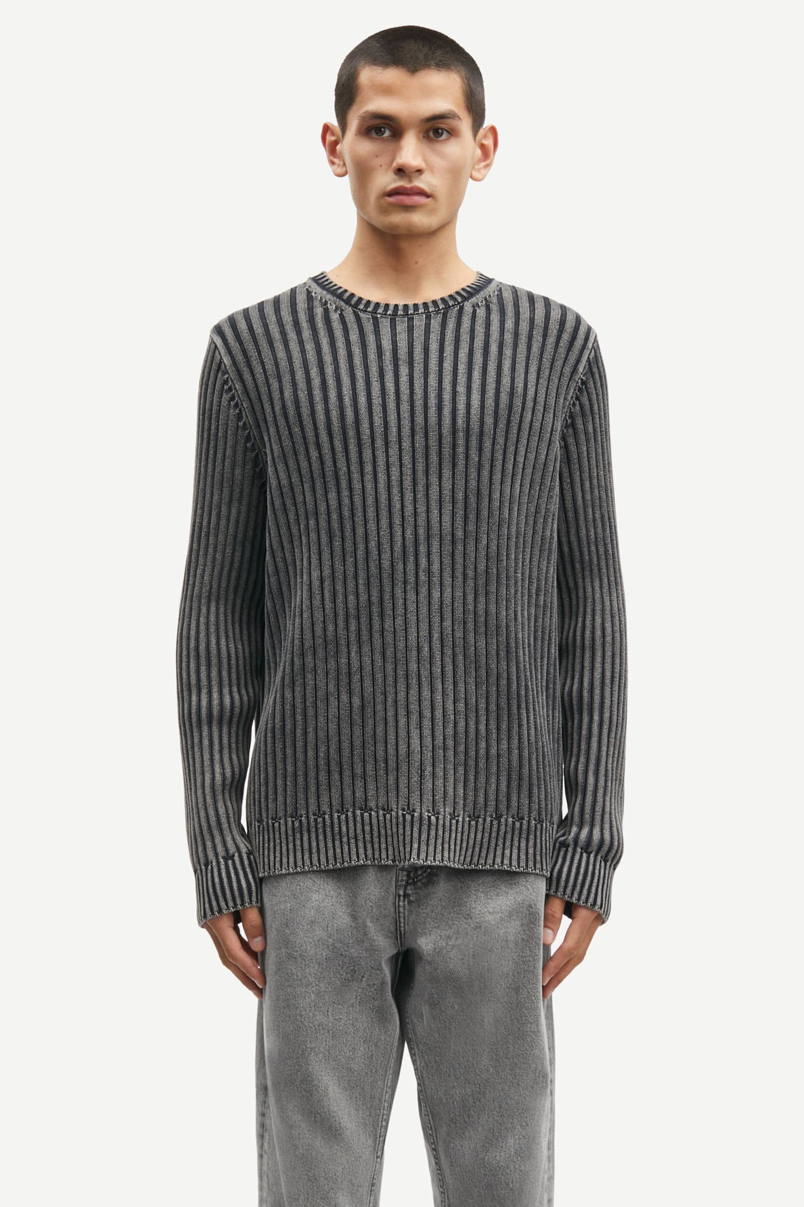 Saroman rib sweater 15358 Washed Black