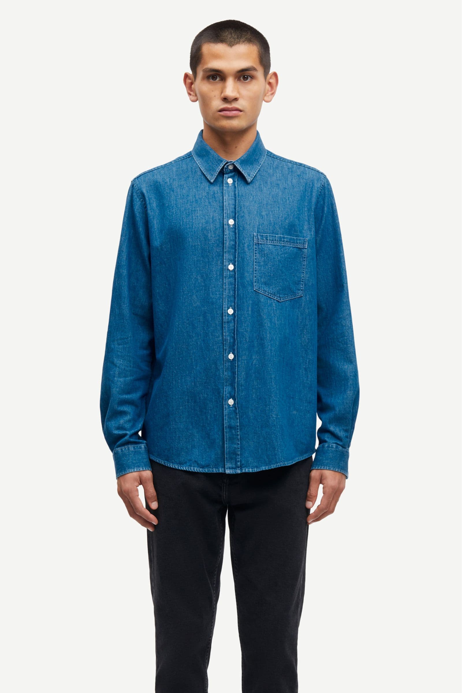 Saryan P shirt 15248 Light Chambray