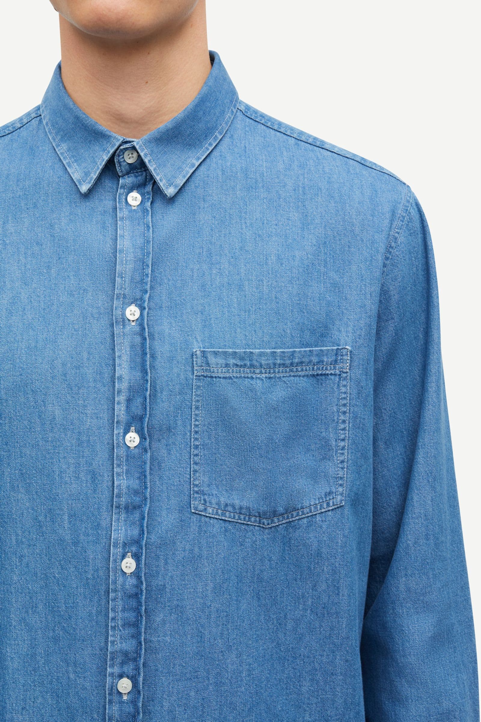 Saryan P shirt 15248 Light Chambray