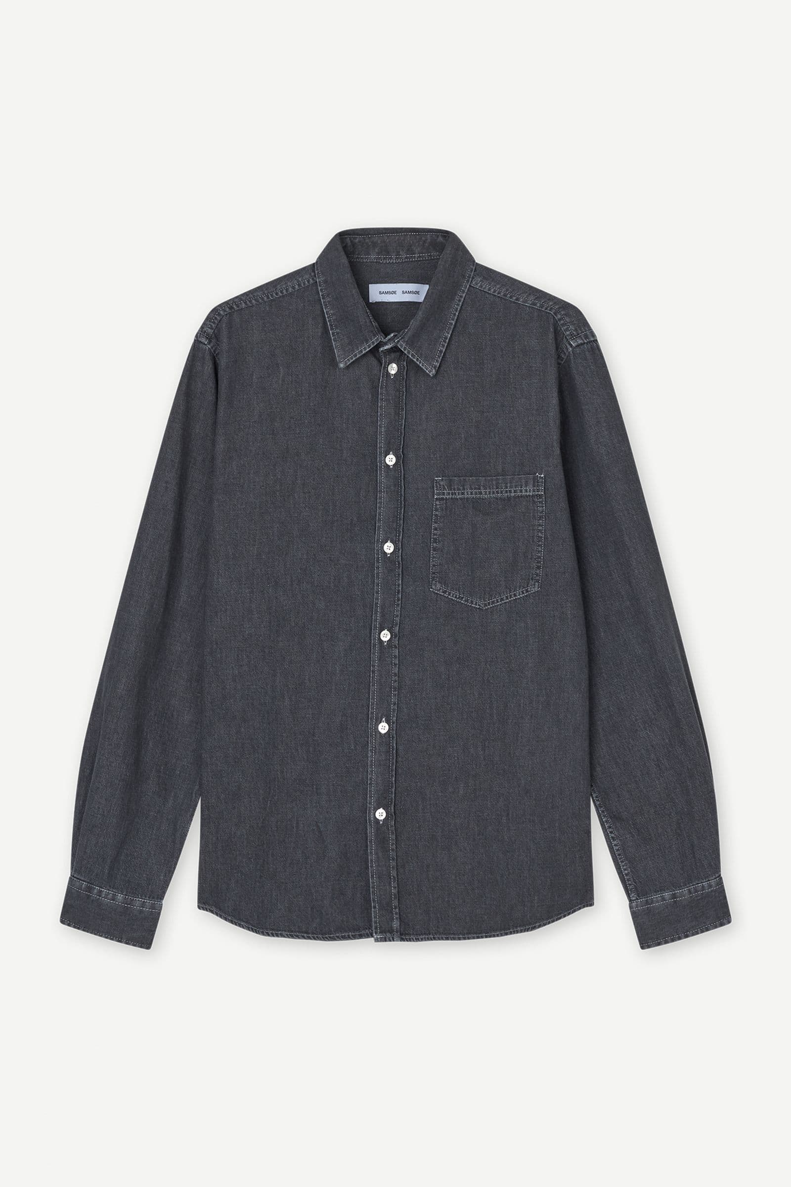 Saryan P shirt 15248 Grey chambray