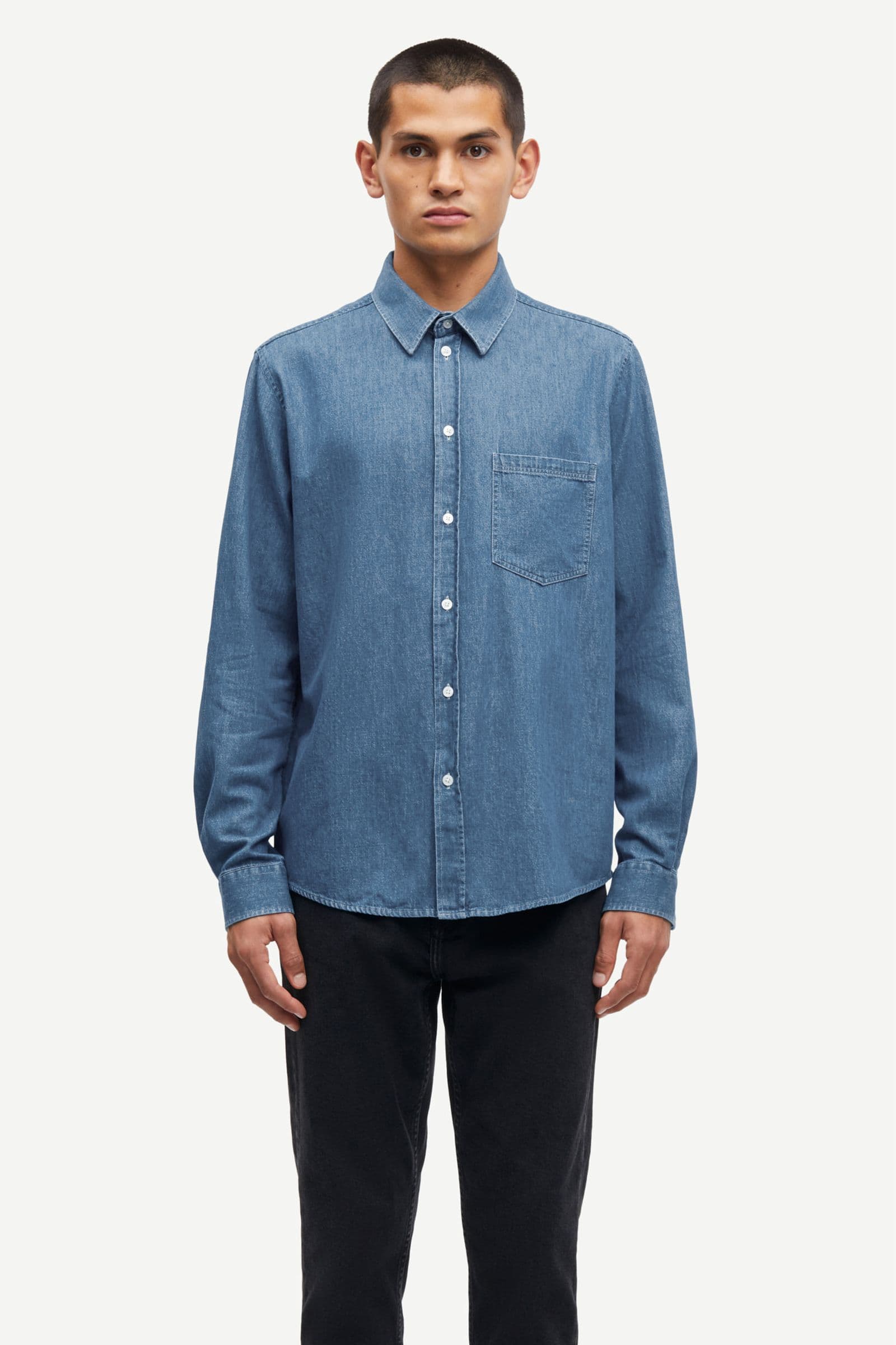 Saryan P shirt 15248 Light Chambray