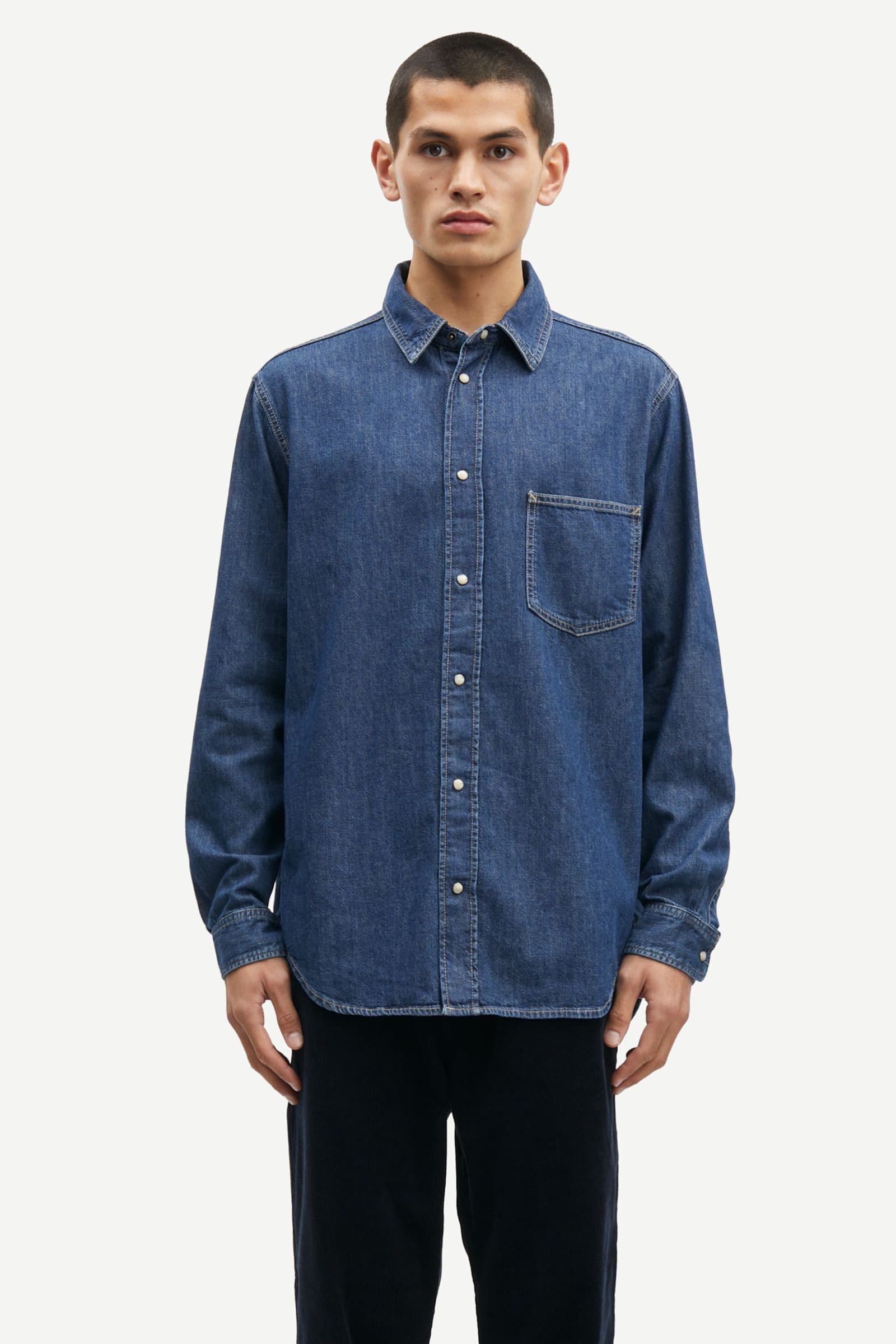 Sadamon shirt 15468 Dark stone