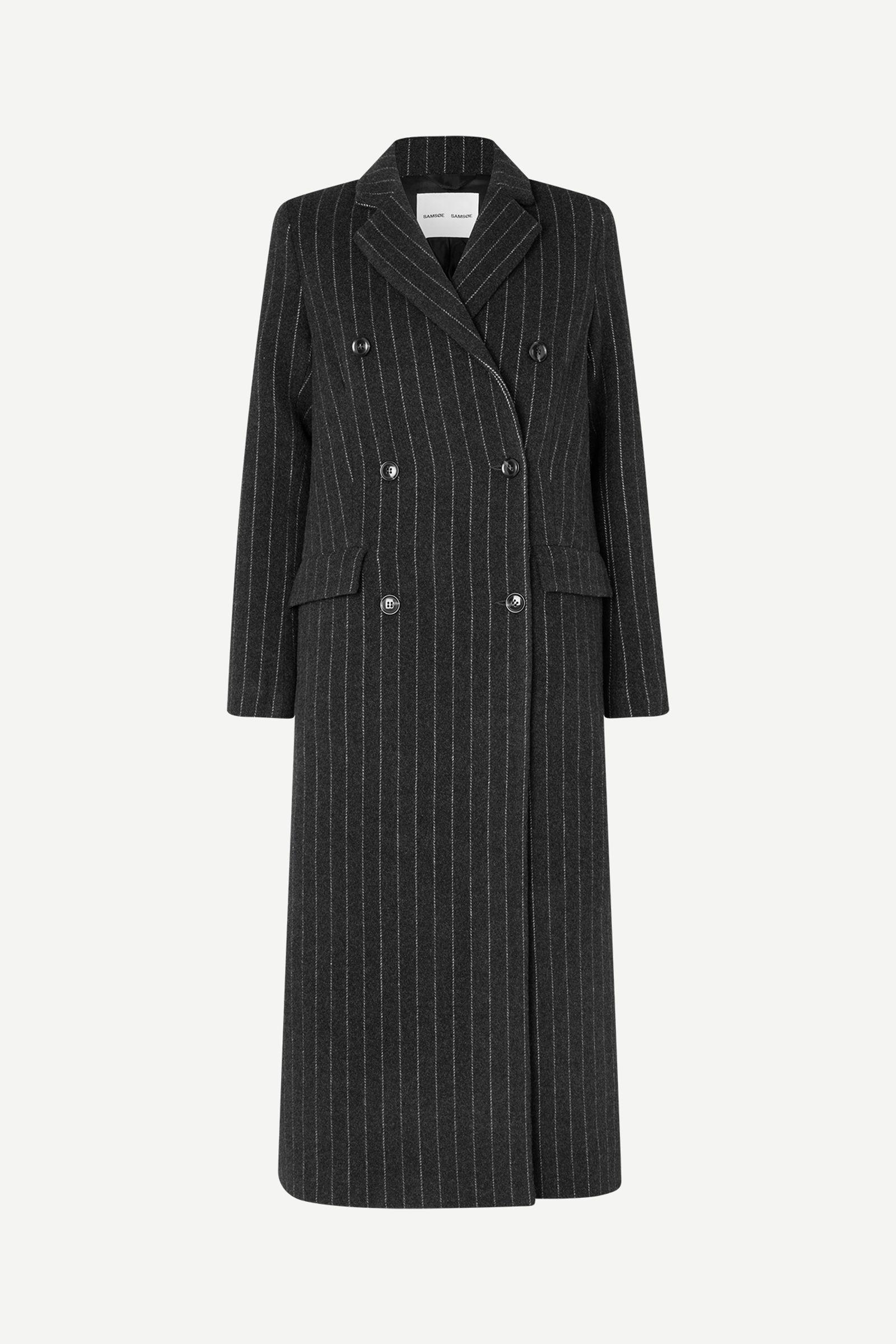 Safalcon coat 15597 Dark Grey Pinstripe