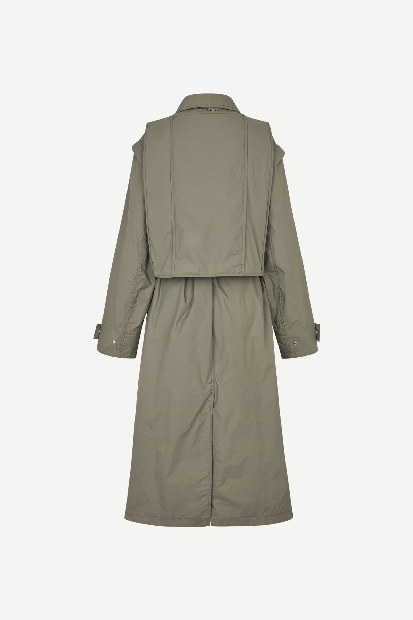 Saraff trench coat 15543 Vetiver