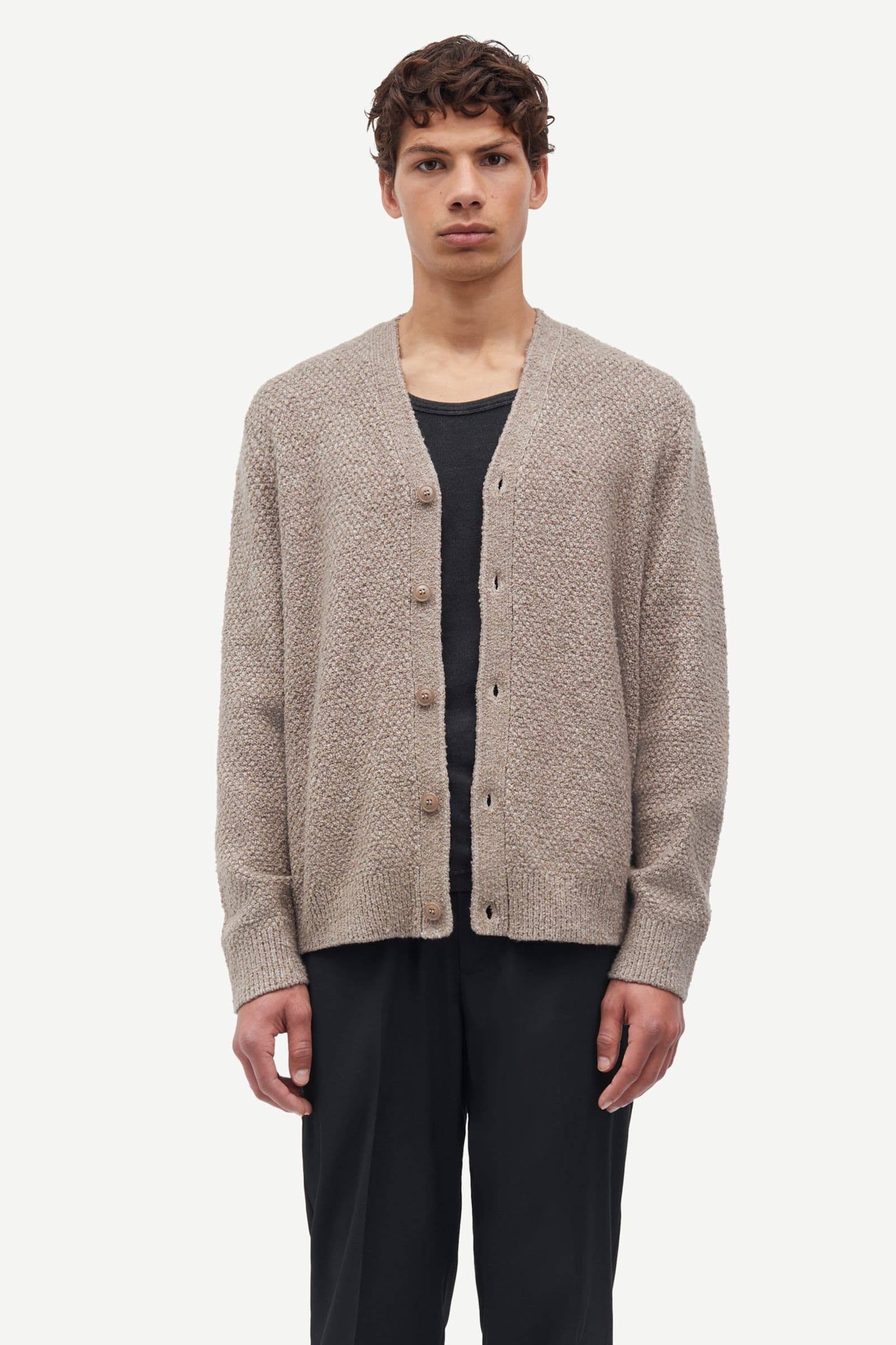 Saezra cardigan 15531 Greige Mel.