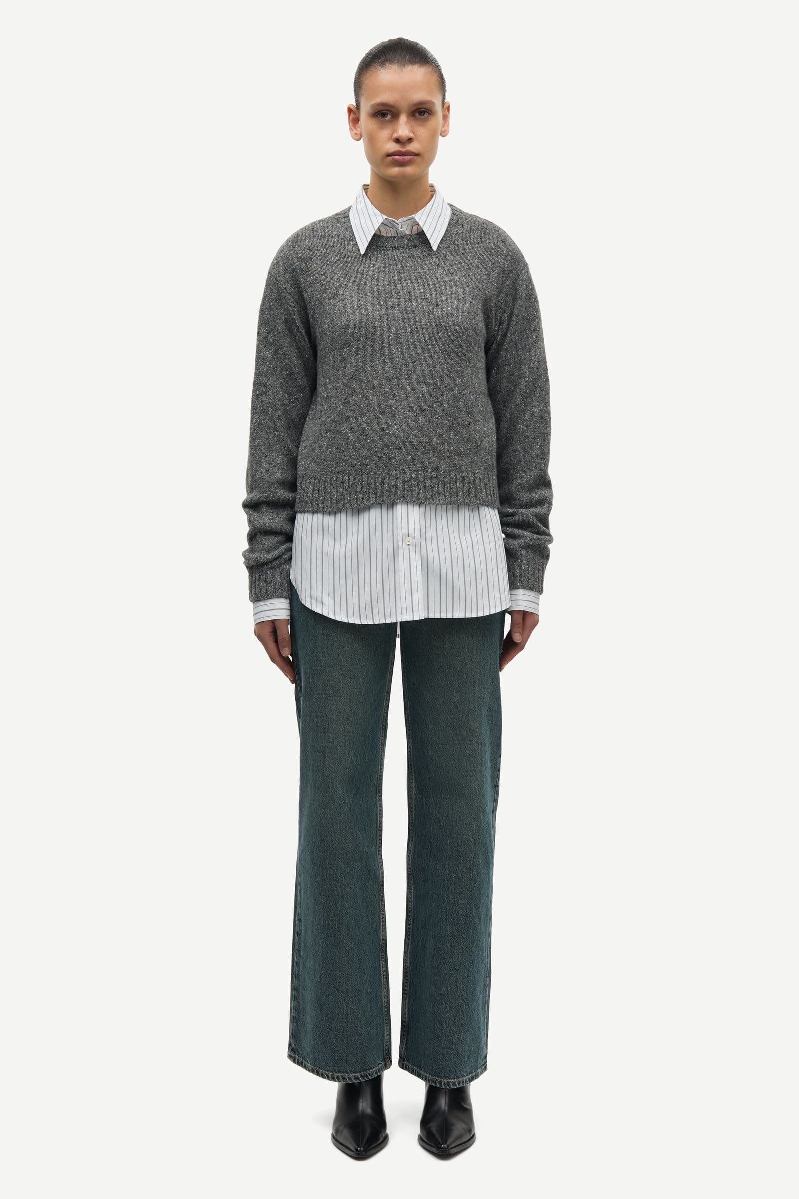 Salois sweater 15724 Dark Grey Mel.