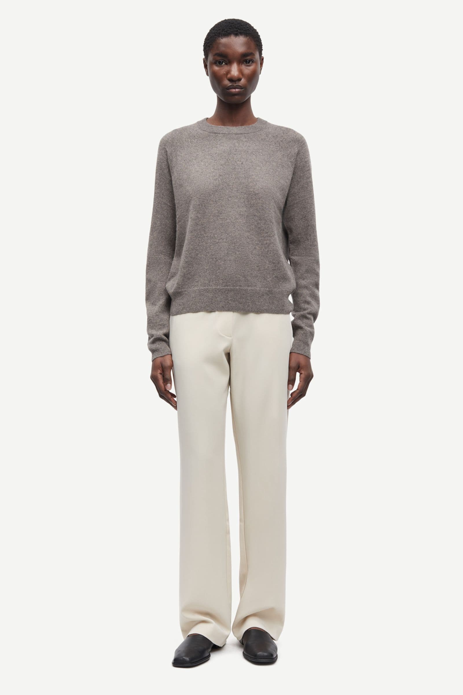 Boston o-neck 6304 GREY BLUE MEL.