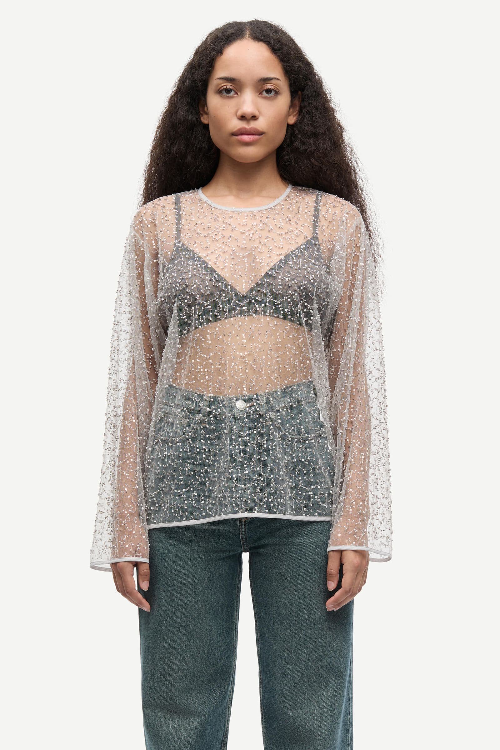 Samally blouse 15264 Pumice Stone