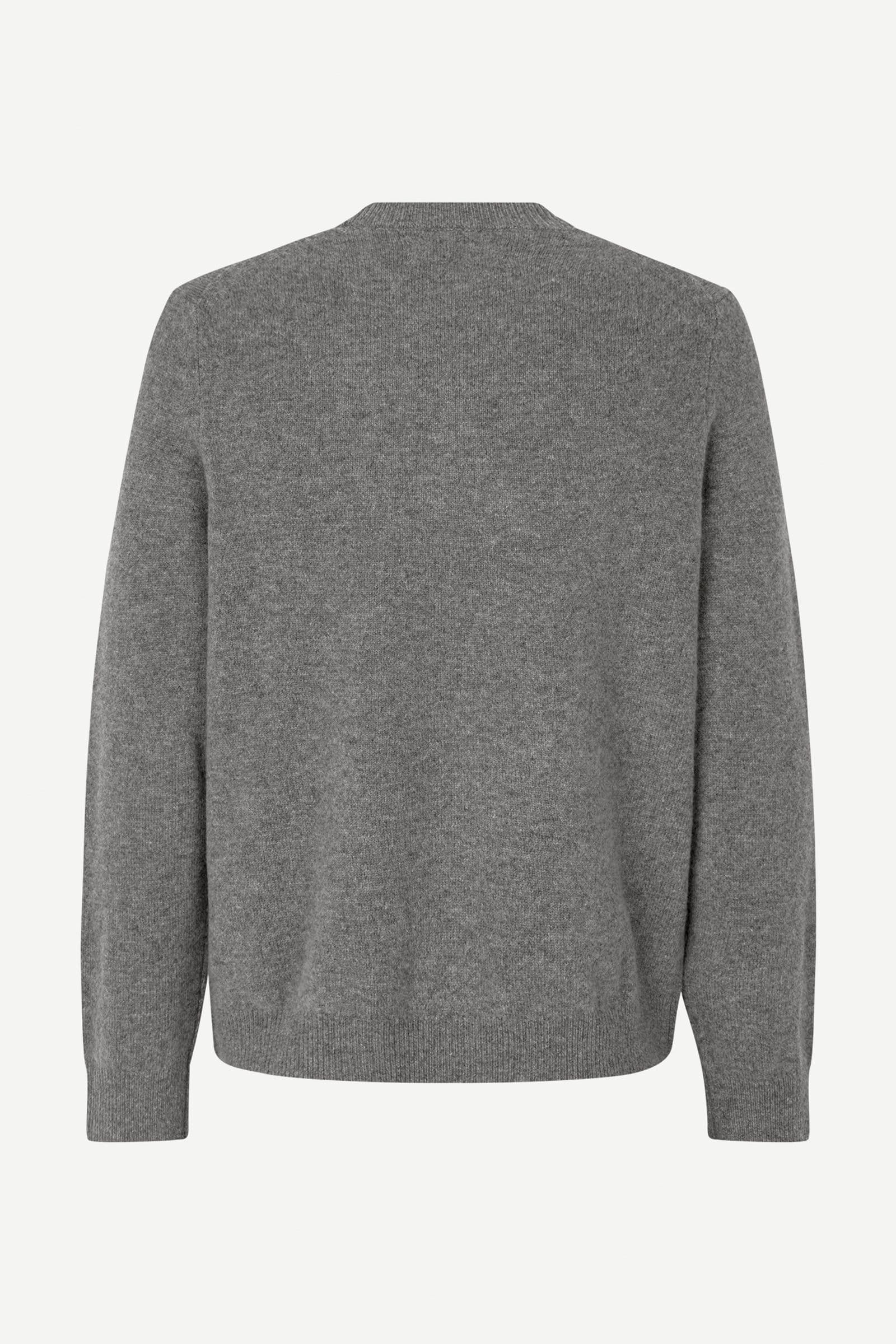 Isak Knit Sweater 15010 Dark Grey Mel.