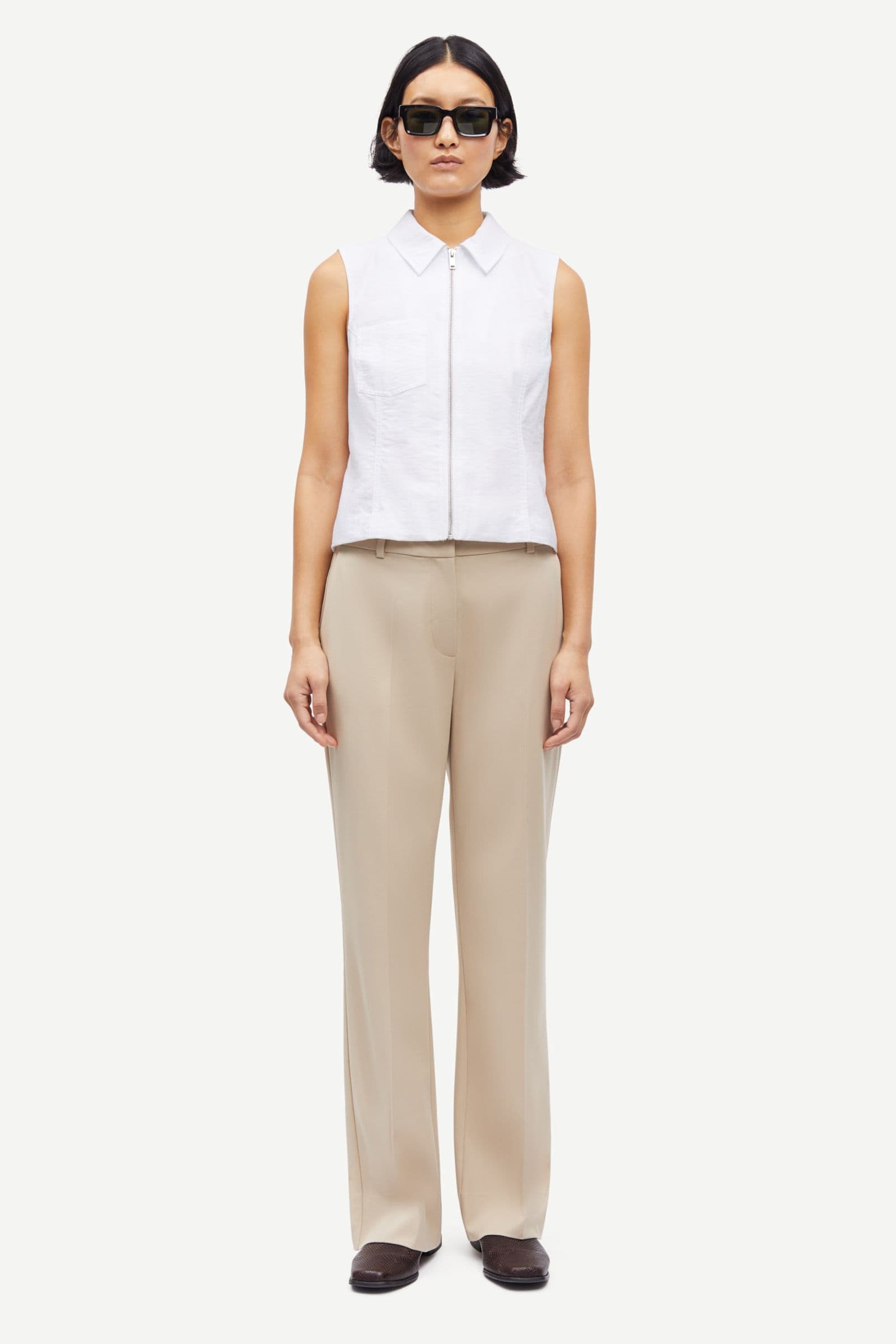 Salota trousers 15496 White Pepper