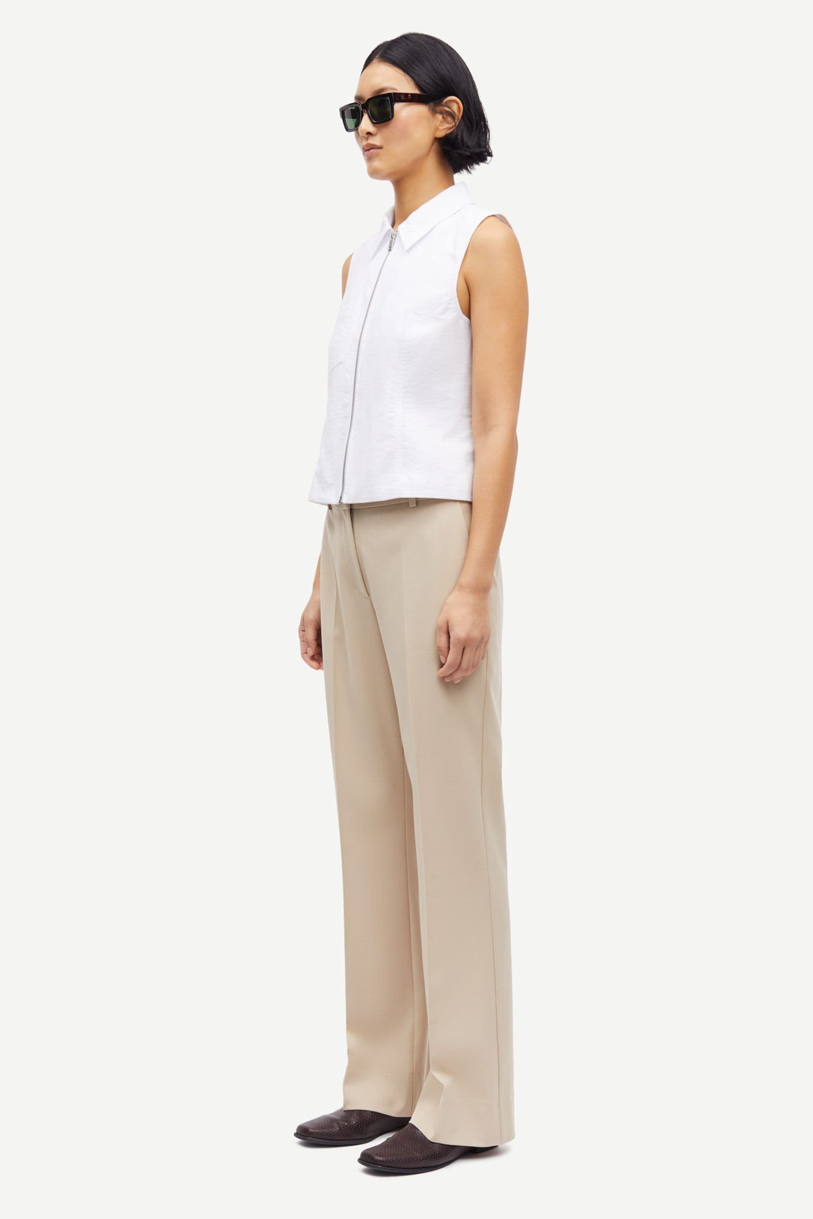 Salota trousers 15496 White Pepper